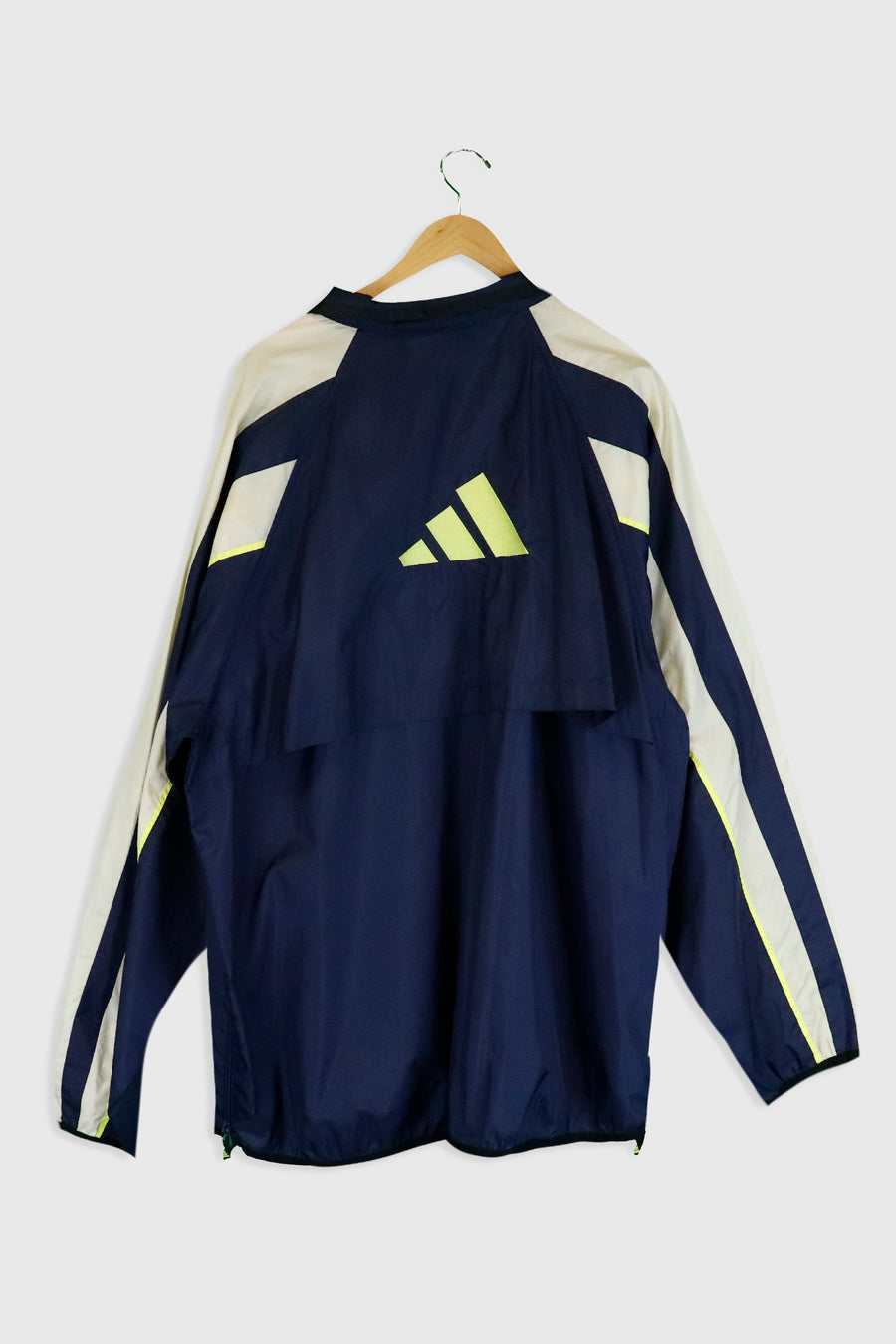 Vintage Adidas Mesh Embroidered Back Windbreaker Sz 2XL