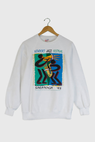Vintage 1993 Saratoga Newport Jazz Festival Sweatshirt Sz L