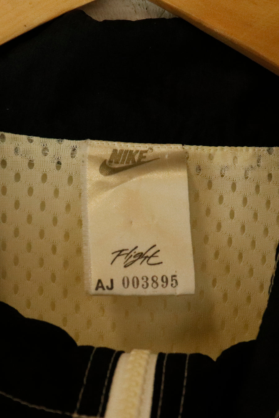 Vintage Nike Air Jordan Full Zip Embroidered Logo Black And White Windbreaker