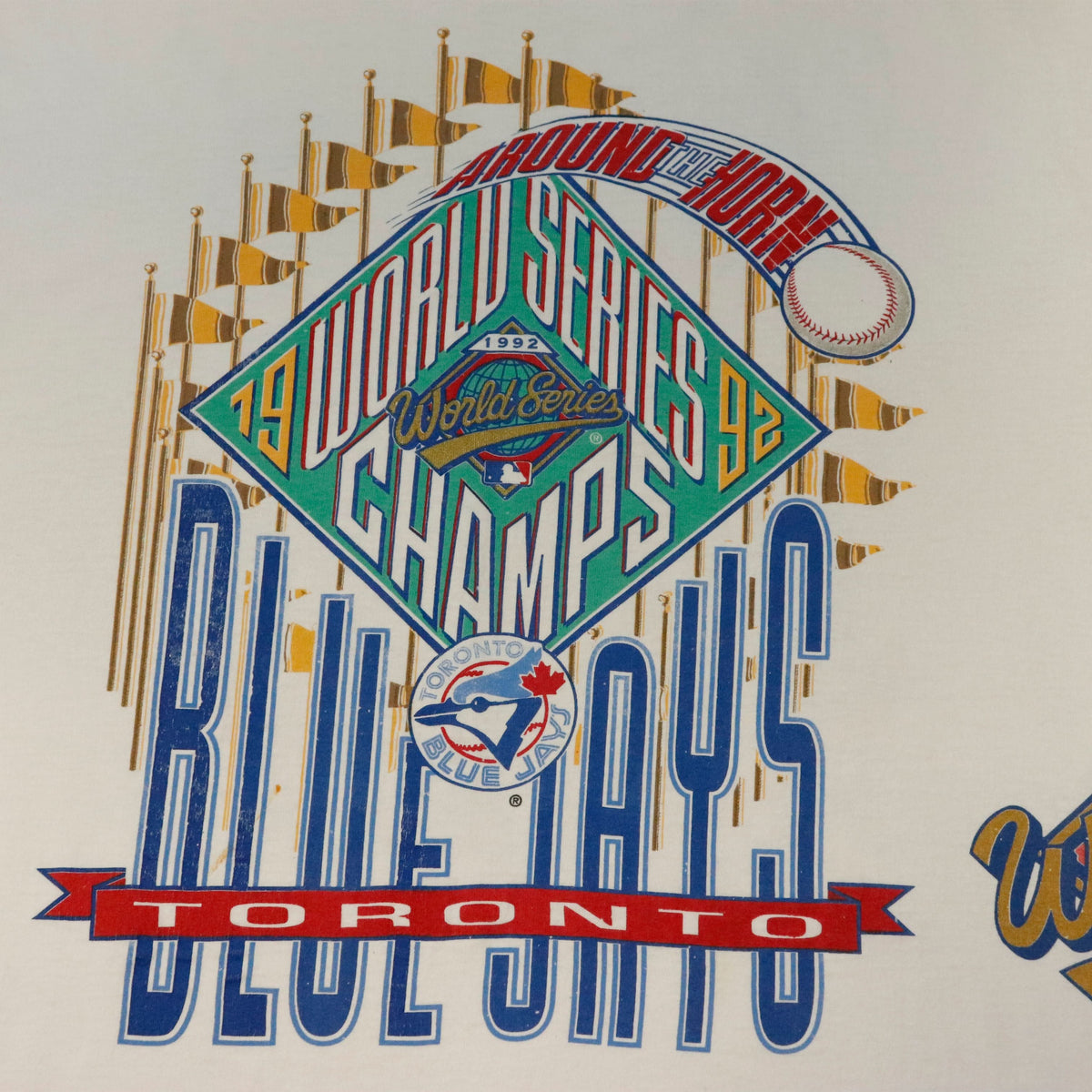 Vintage Salem Sportswear Toronto Blue Jays 1992 World Series Champs T-Shirt Size XL