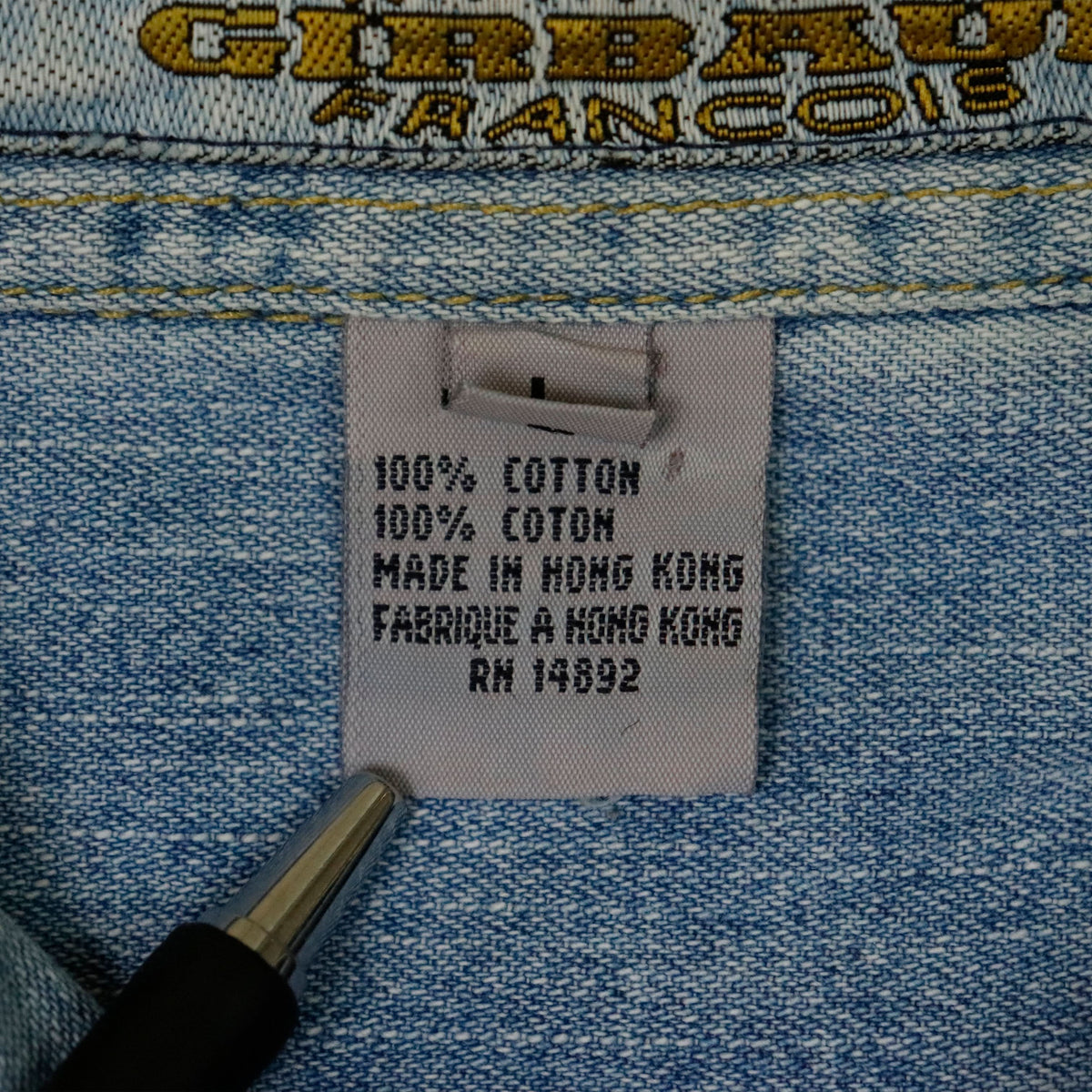 Vintage Marithe Francois Girbaud Denim Button Up Shirt Size L