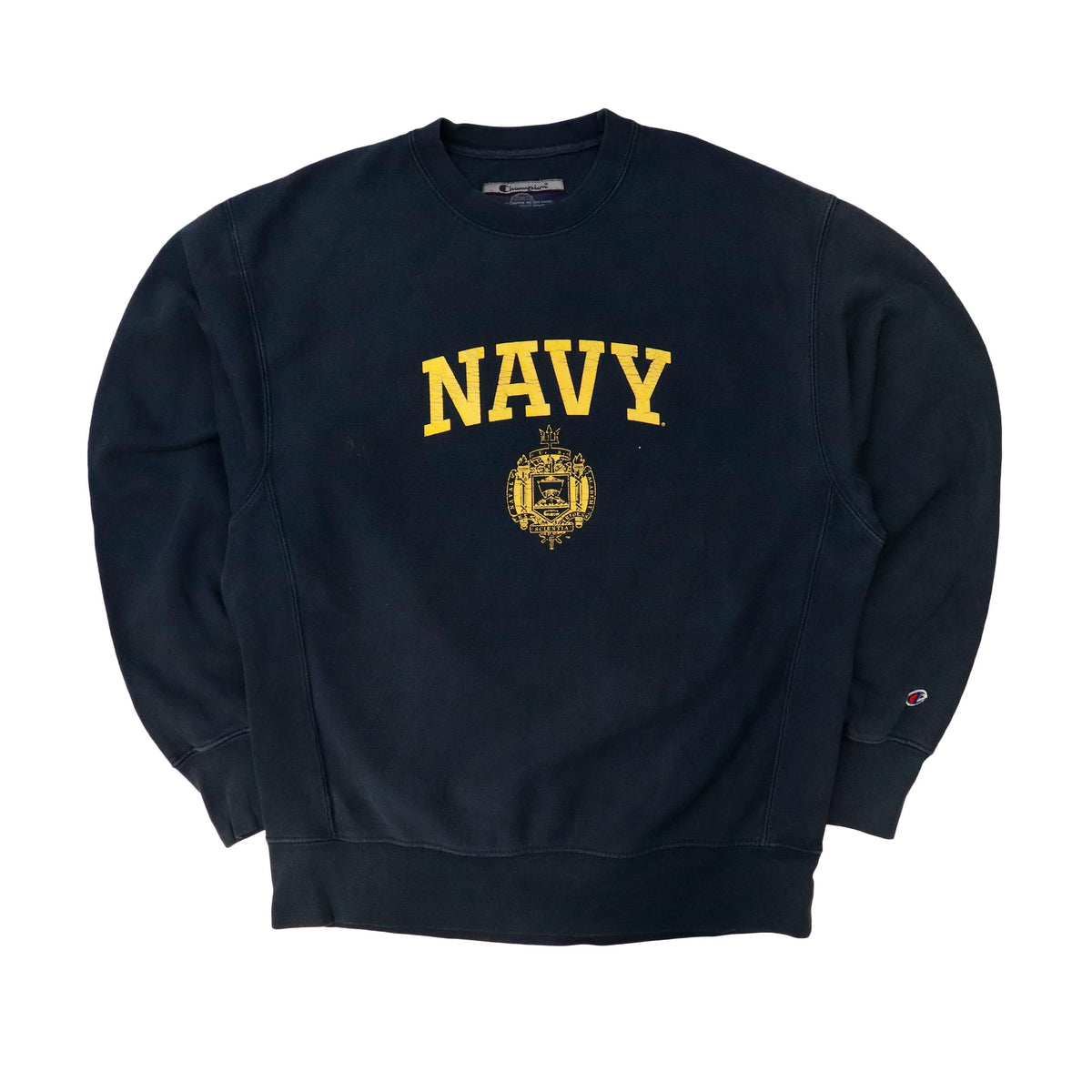 Vintage Champion Navy Graphic Crewneck Sweatshirt Size M