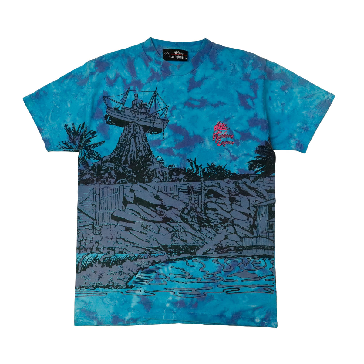 Vintage Disney Typhoon Lagoon Tie-Dye Graphic T-Shirt Size L