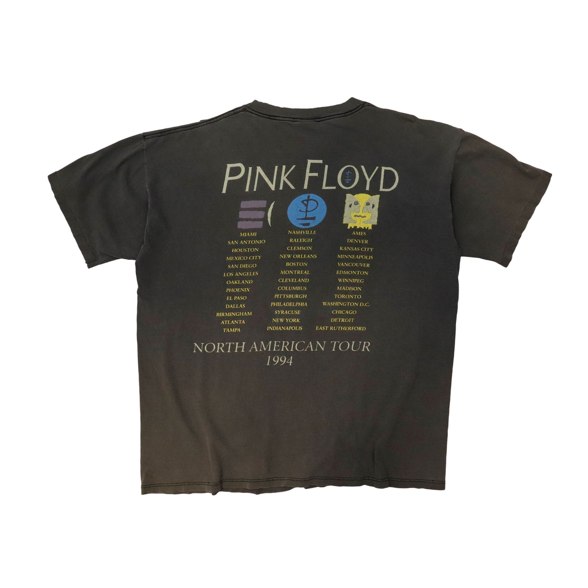 Vintage 1994 Brockum Pink Floyd Division Bell Tour T-Shirt Size XL
