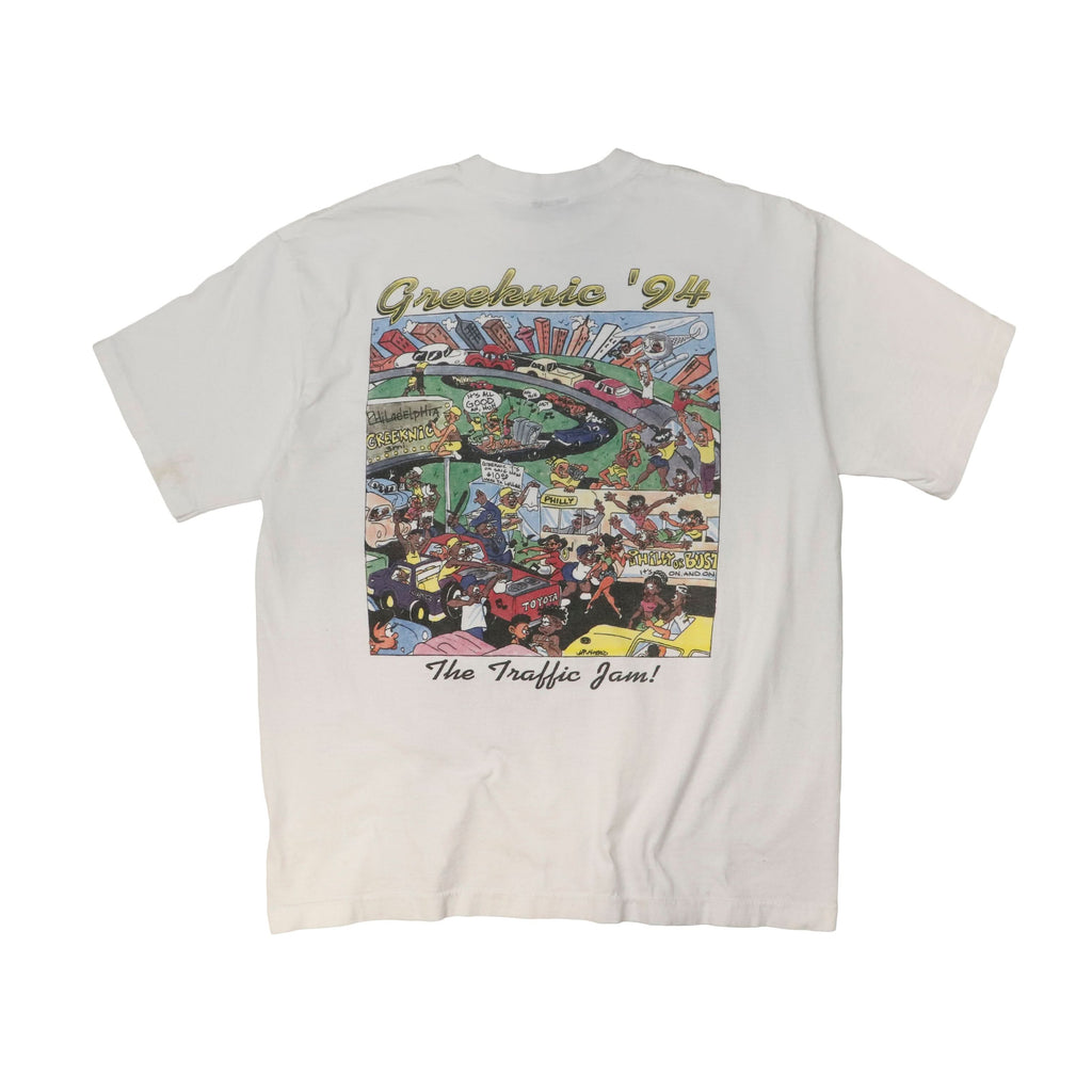 Vintage Greeknic '94 Cartoon Graphic T-Shirt Size XL
