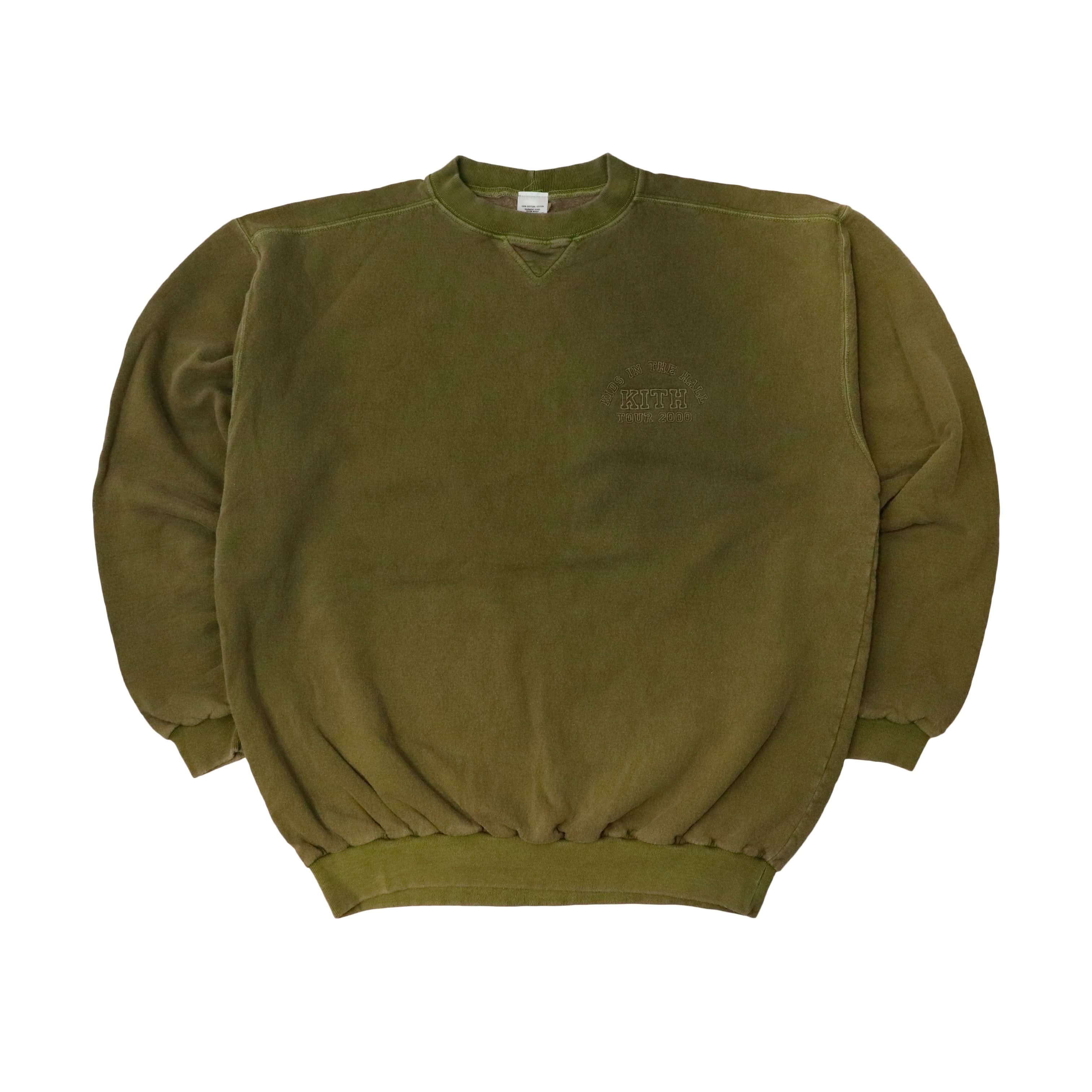 2000 - Kids in the Hall KITH Olive Crewneck Sweatshirt Size XL