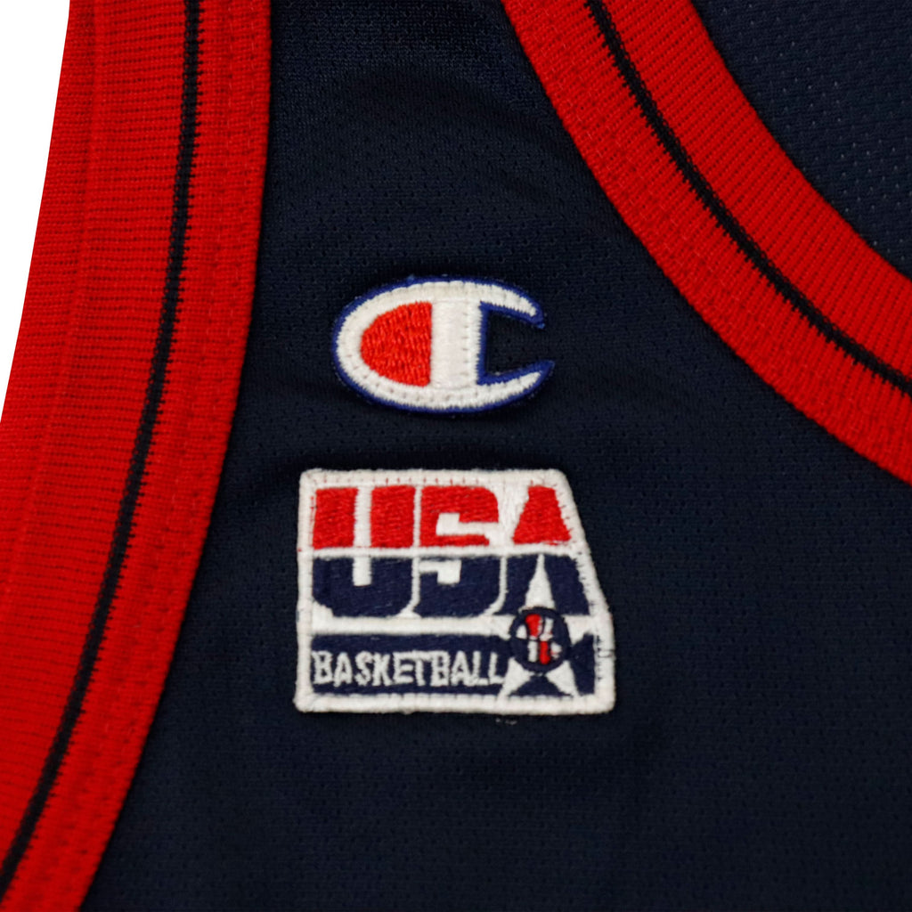 Vintage Champion #15 USA Basketball Olajuwon Jersey Size 48