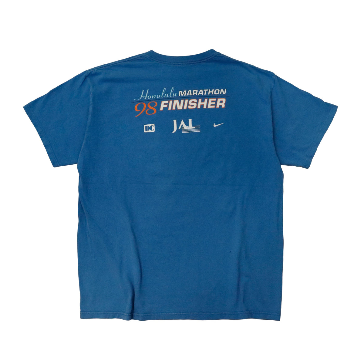 Vintage 1998 Nike Honolulu Marathon 98 Graphic T-Shirt Size L