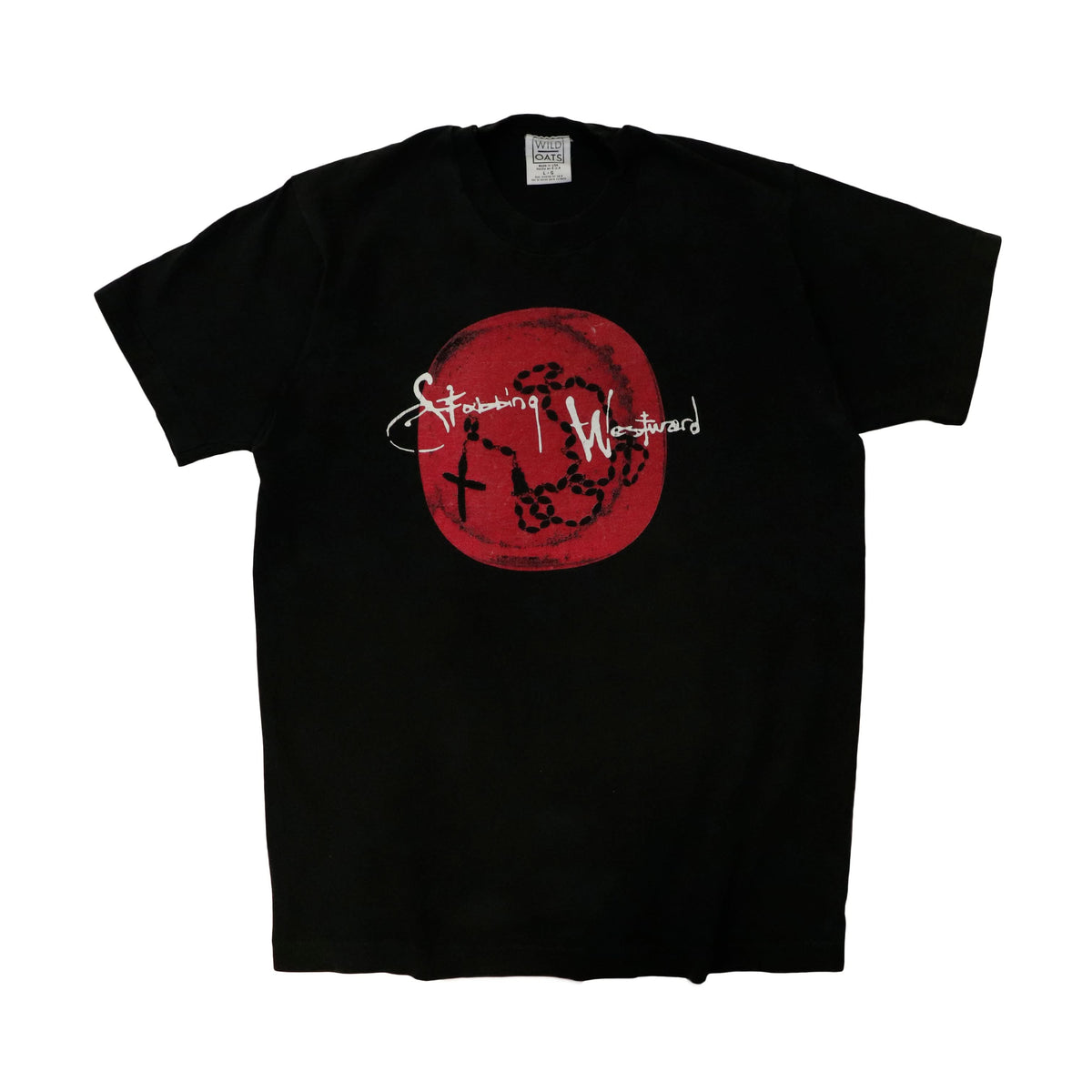 Vintage Wild Oats Stabbing Westward Graphic Band T-Shirt Size L 90s