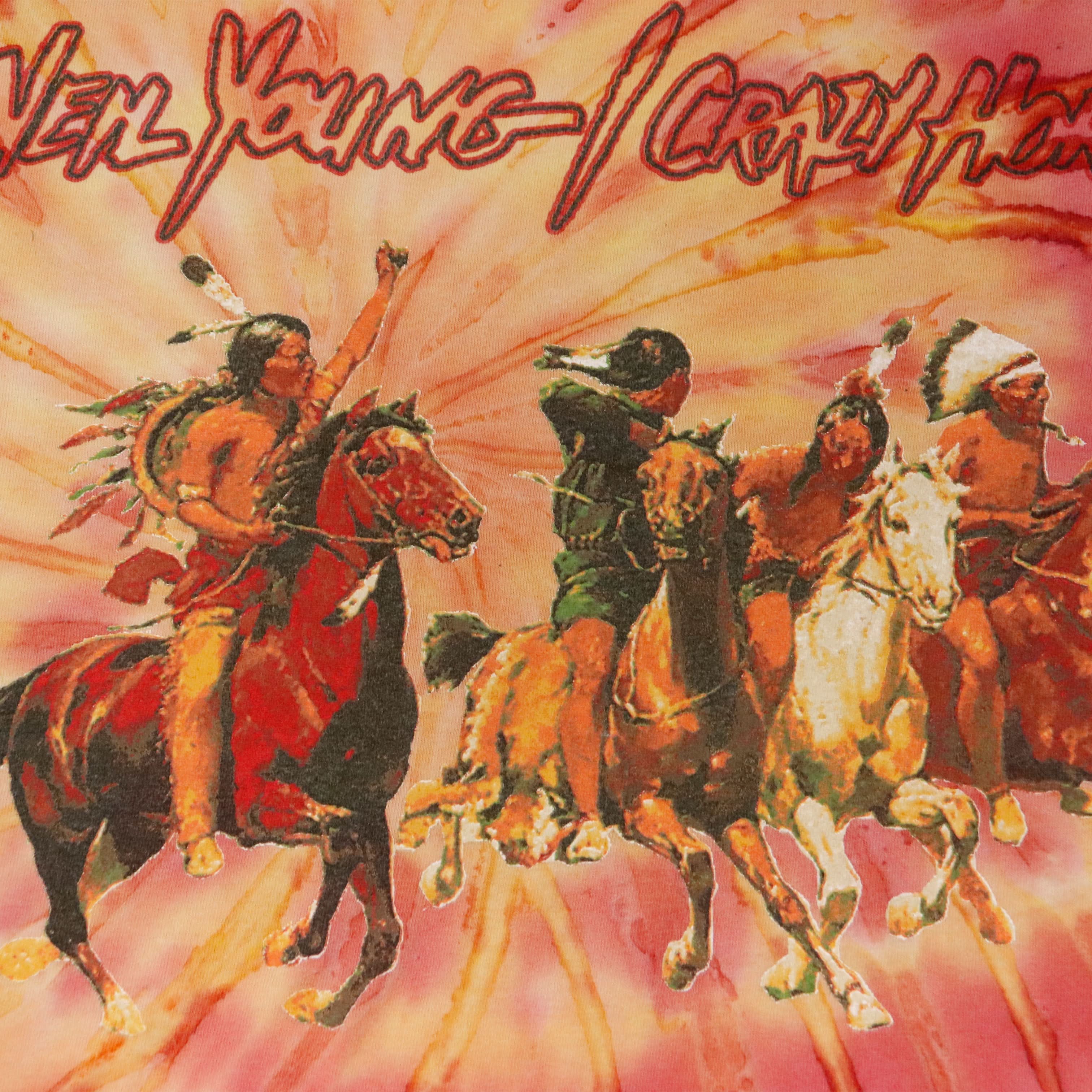 Vintage 1996-1997 Neil Young Crazy Horse Tie-Dye World Tour T-Shirt Size N\A