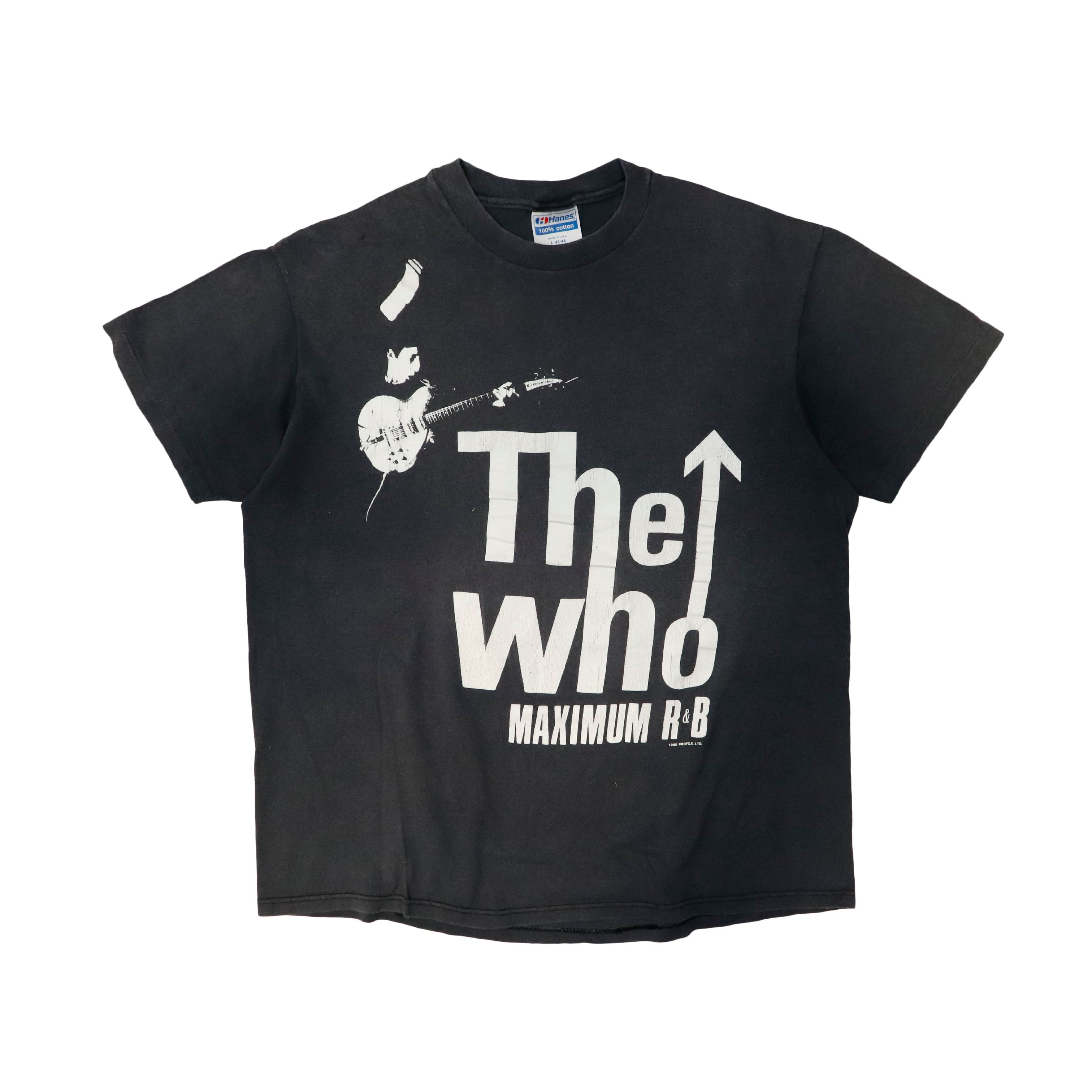 Vintage 1989 The Who Maximum R&B Graphic T-Shirt Size L