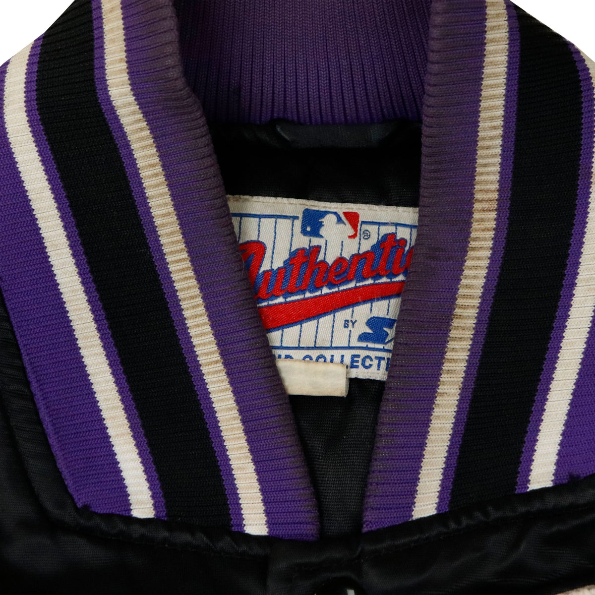 Vintage Starter Devil Rays Embroidered Satin Bomber Jacket Size XL