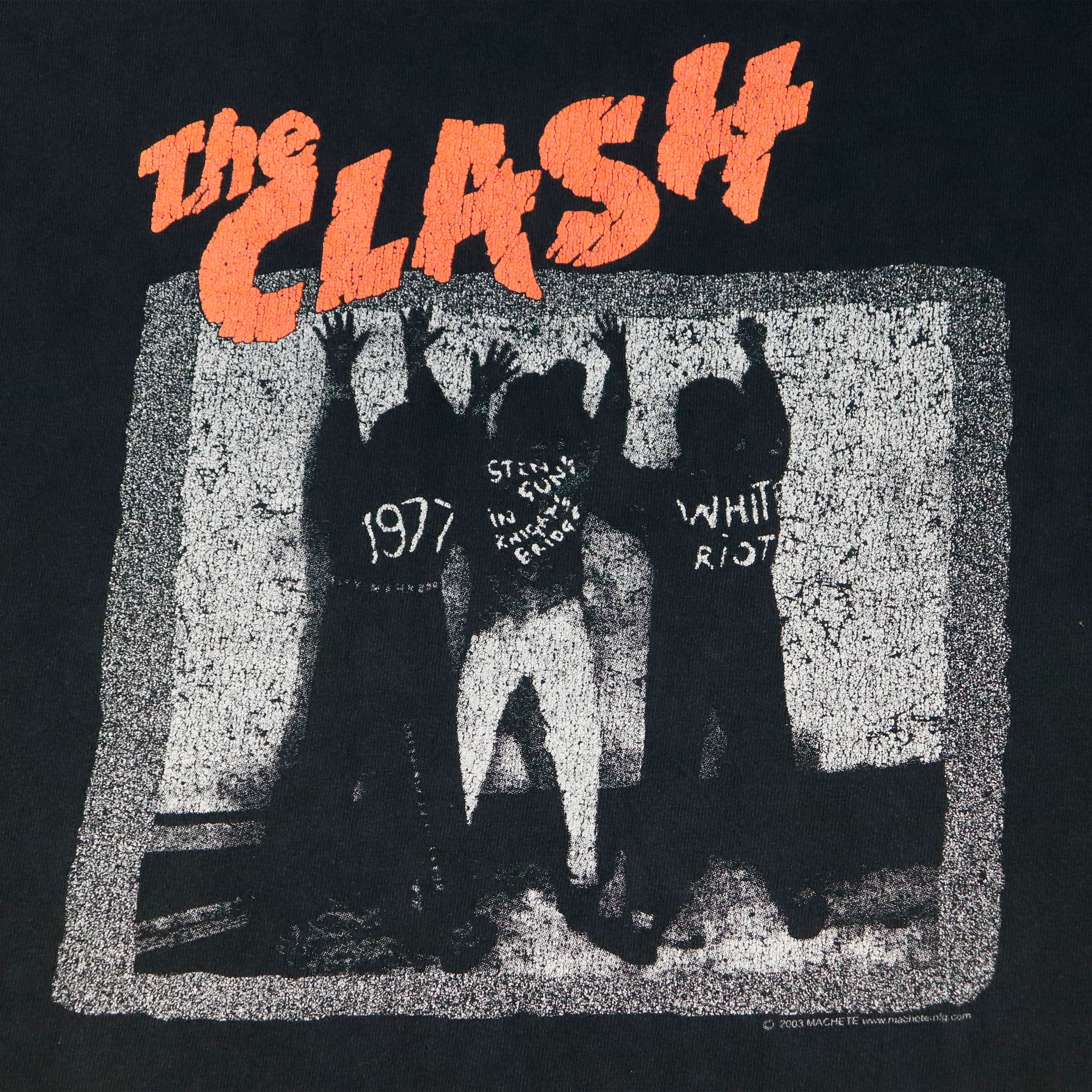 Vintage 2003 The Clash Punk Graphic T-Shirt Size M