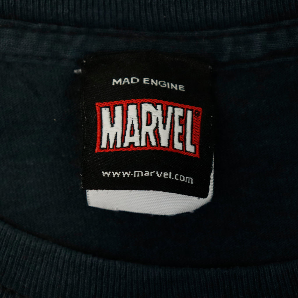 Vintage Marvel Mad Engine Superheroes Graphic T-Shirt Size XXL
