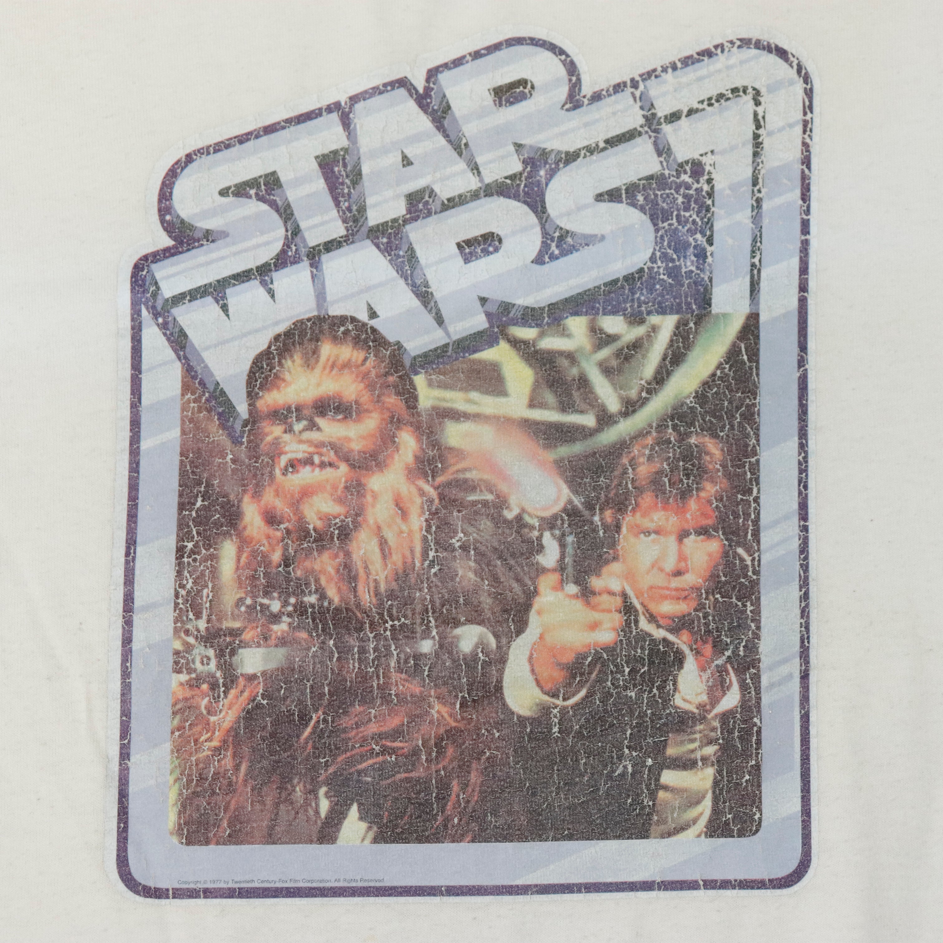 Vintage 70s Star Wars Ringer Graphic T-Shirt Size XL