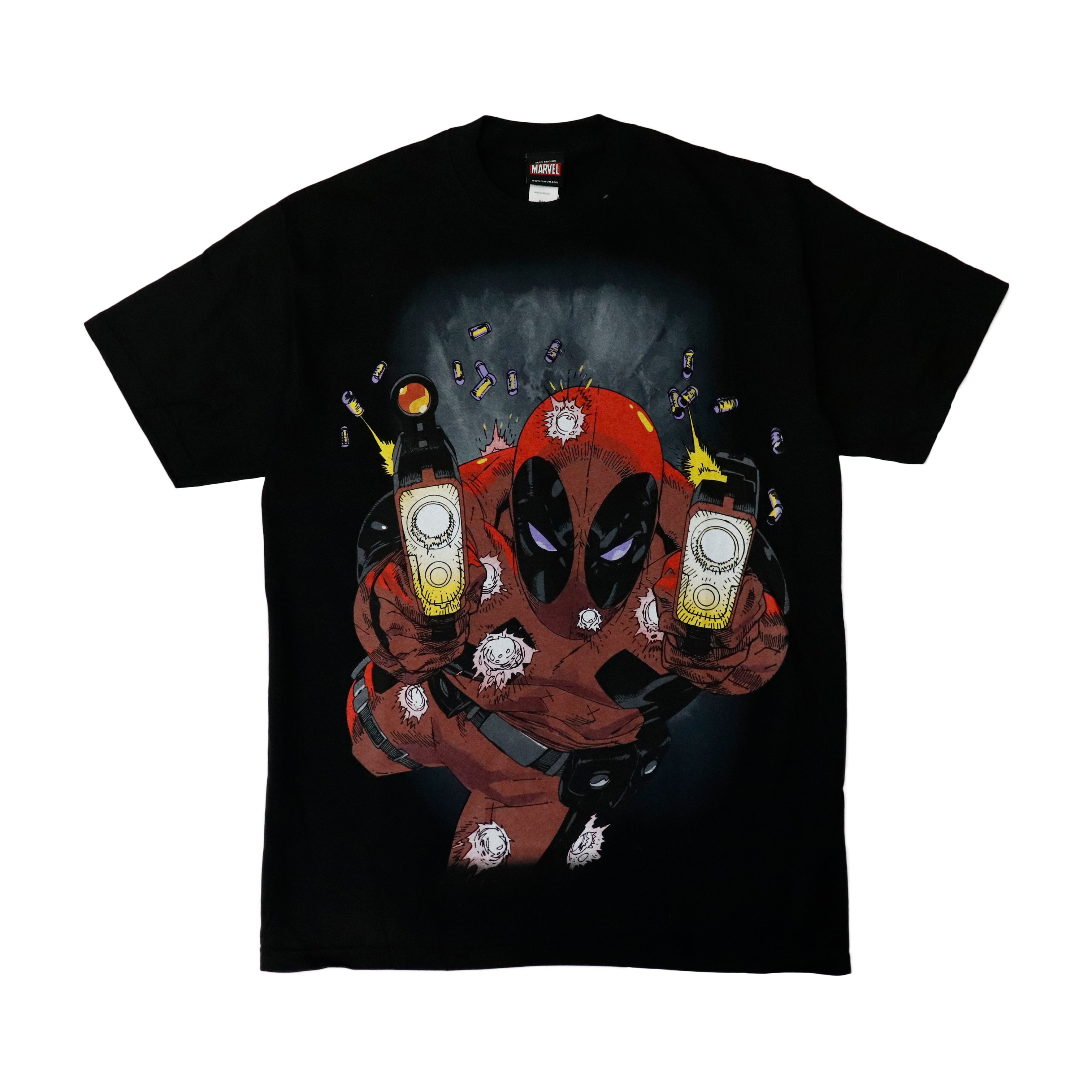 Vintage 2010 Marvel Mad Engine Deadpool Graphic T-Shirt Size M