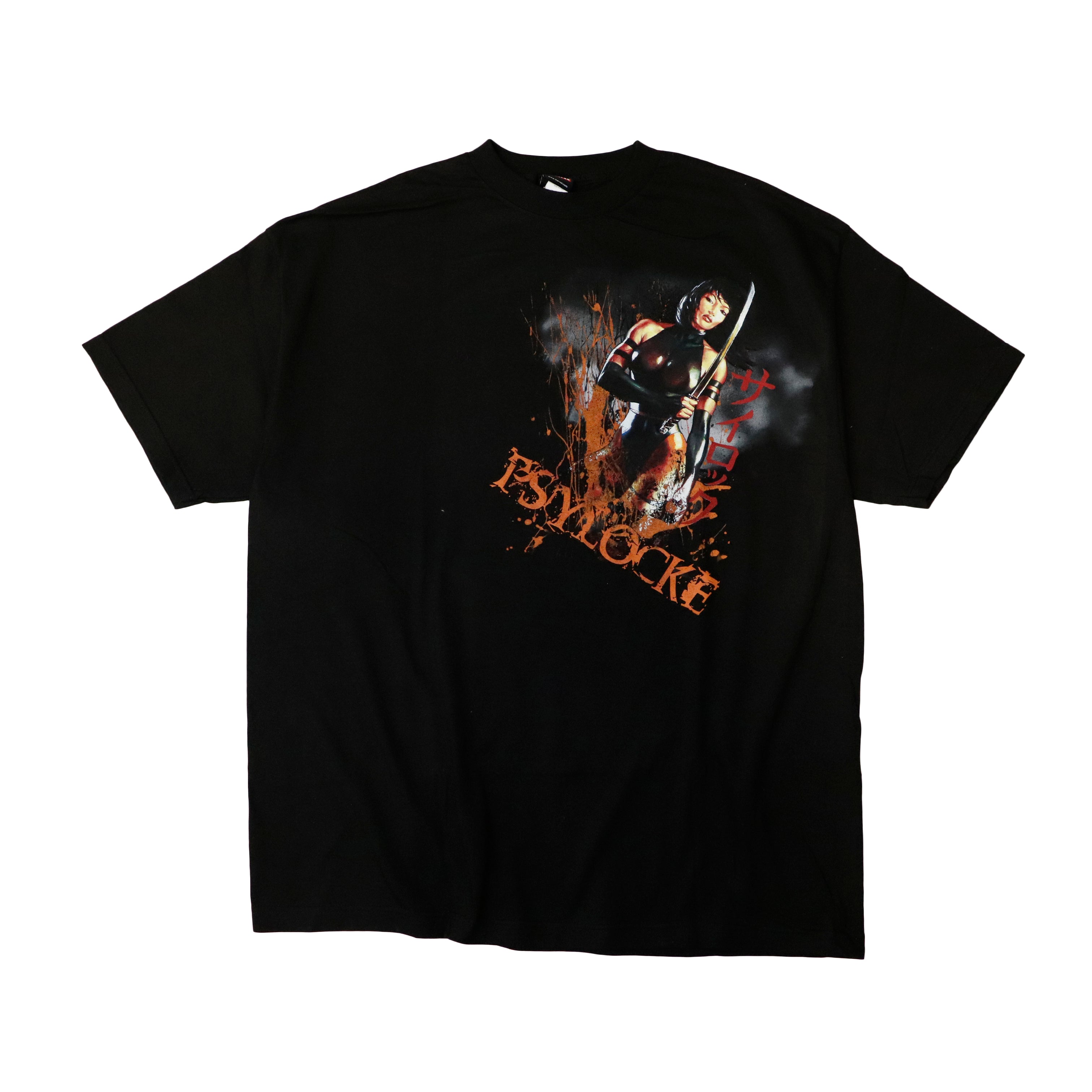 Vintage 2007 Marvel Mad Engine Psylocke Graphic T-Shirt Size XXL