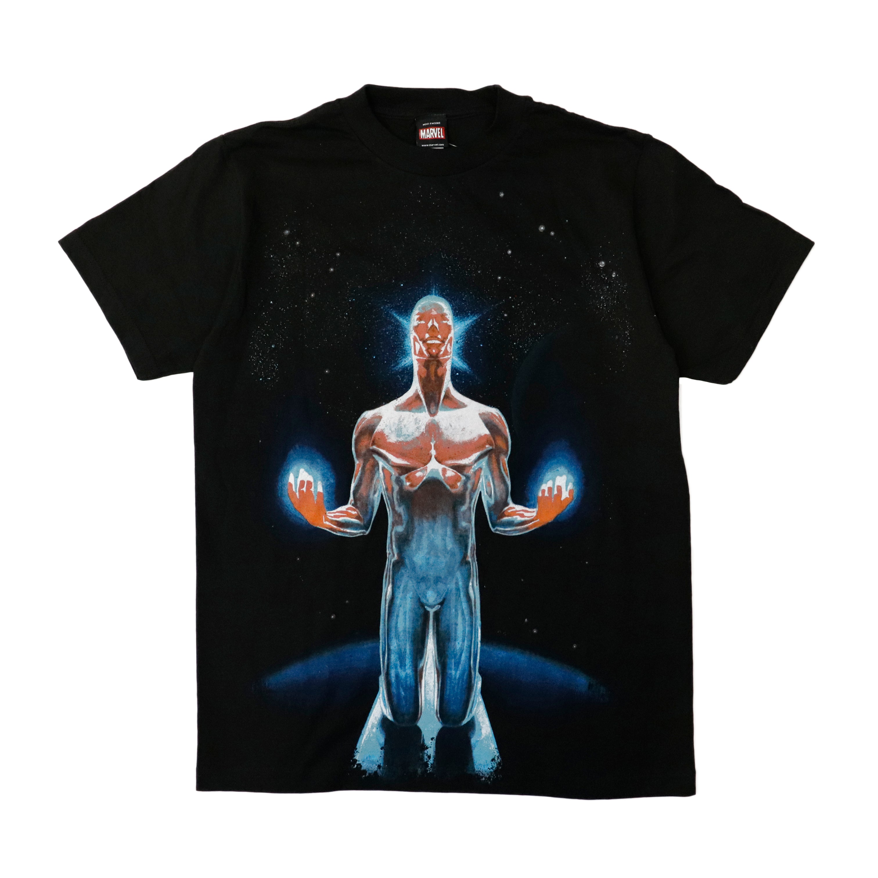 Vintage 2007 Marvel Mad Engine Cosmic Superhero Graphic T-Shirt Size M