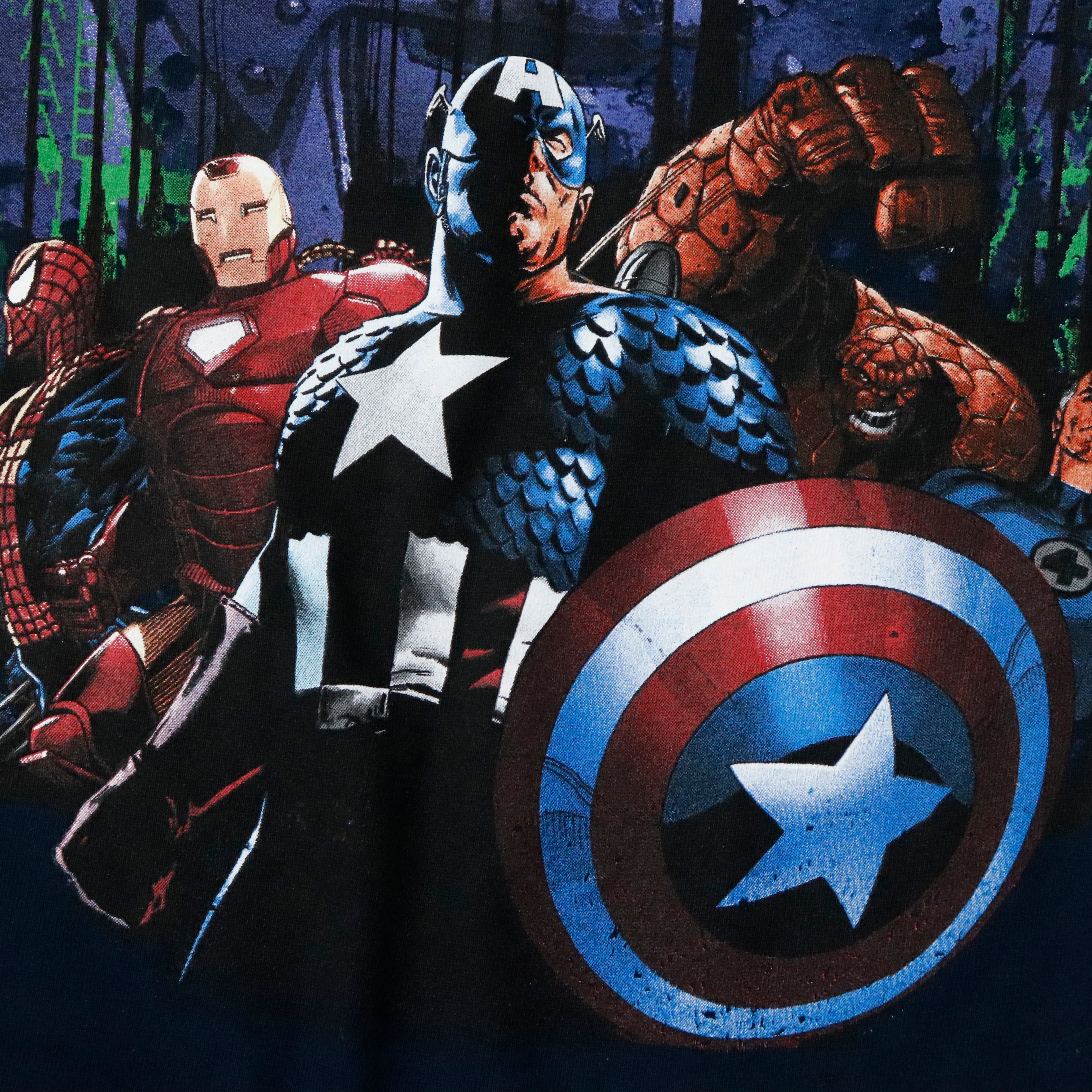 Vintage 2011 Marvel Mad Engine Superhero Graphic T-Shirt Size L