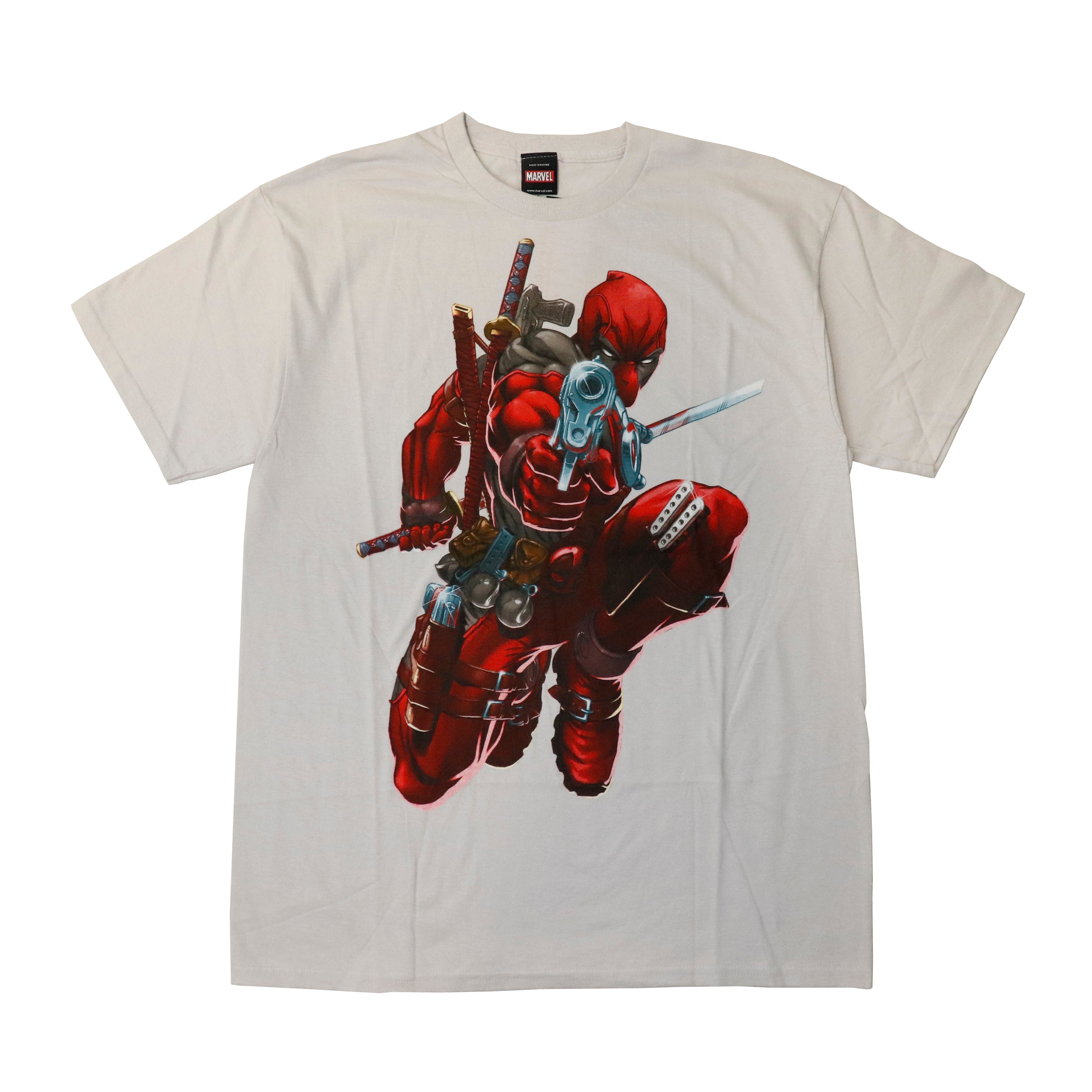 Vintage 2011 Marvel mad Engine Deadpool Graphic T-Shirt Size L