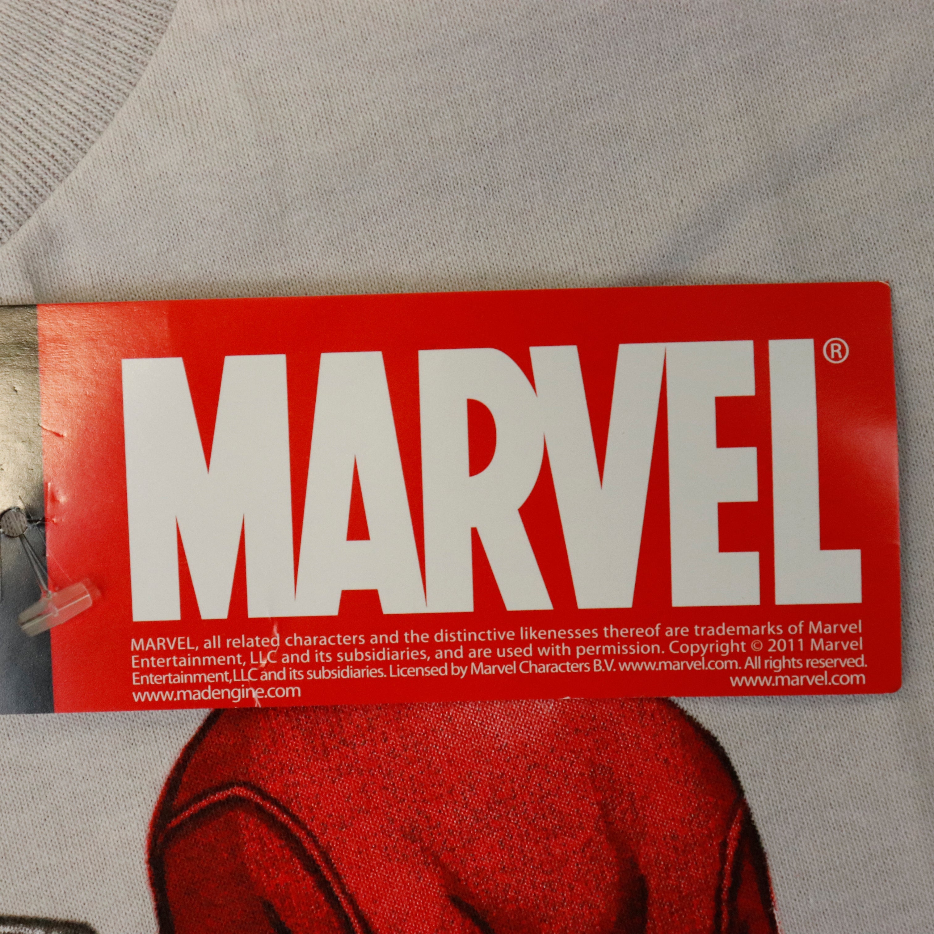 Vintage 2011 Marvel Mad Engine Deadpool Graphic T-Shirt Size M
