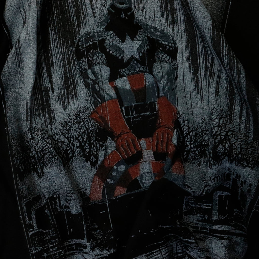 Vintage 2012 Marvel Mad Engine Captain America Graphic T-Shirt Size M