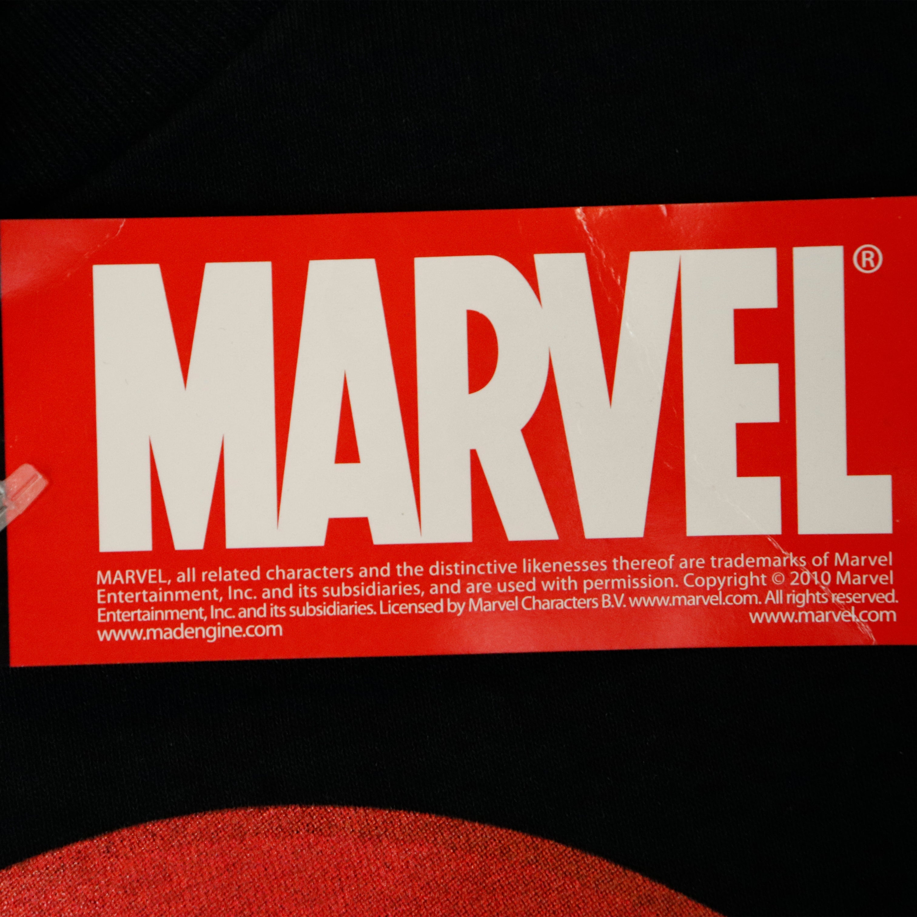 Vintage 2010 Marvel Mad Engine Captain America Shield Graphic T-Shirt Size L