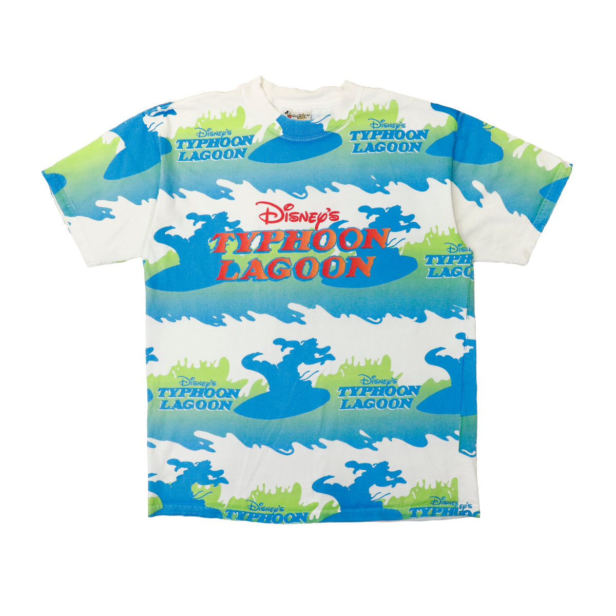 Vintage Walt Disney World Typhoon Lagoon All-Over Print T-Shirt Size M