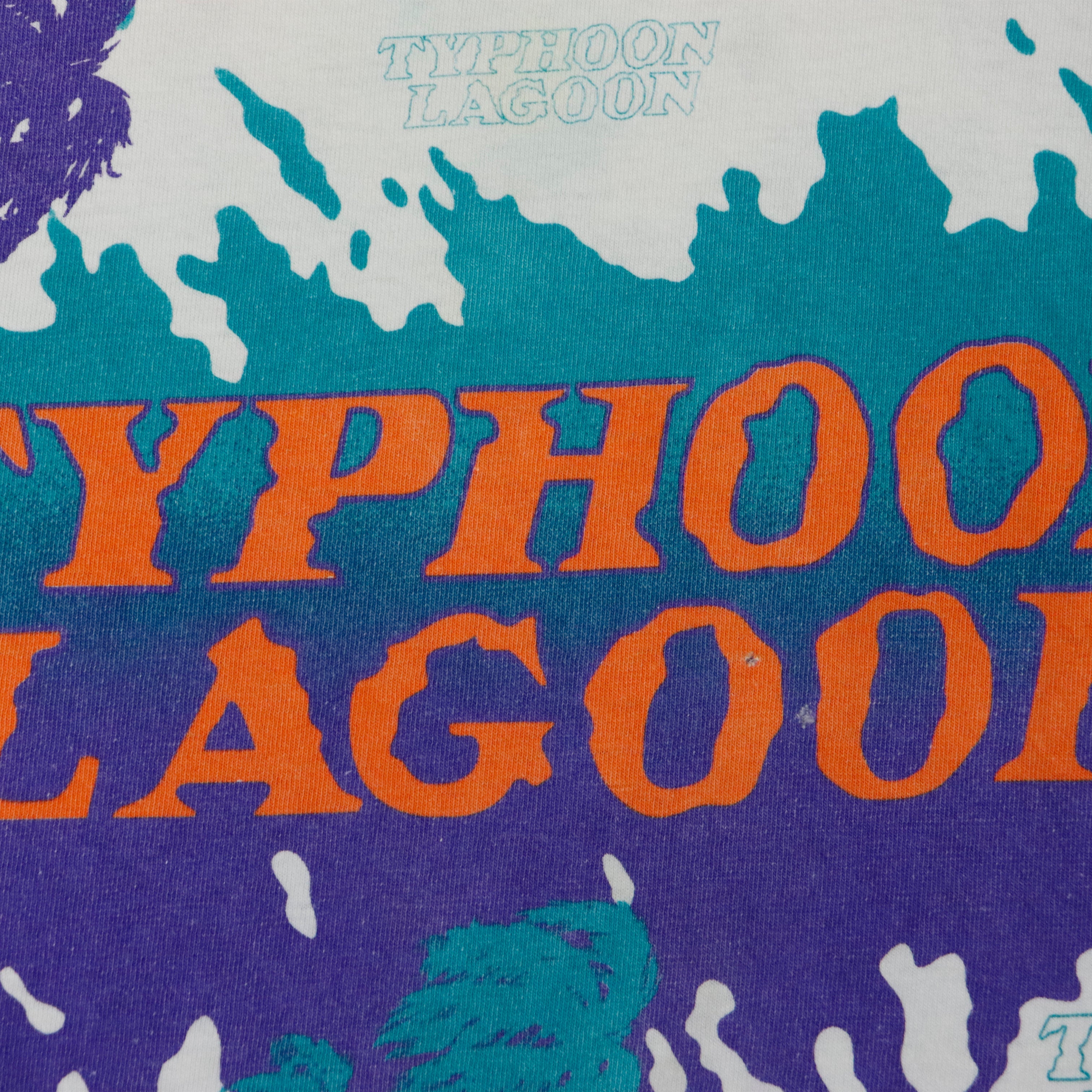 Vintage 80s 90s Disney Typhoon Lagoon Graphic All Over Print T-Shirt Size One Size
