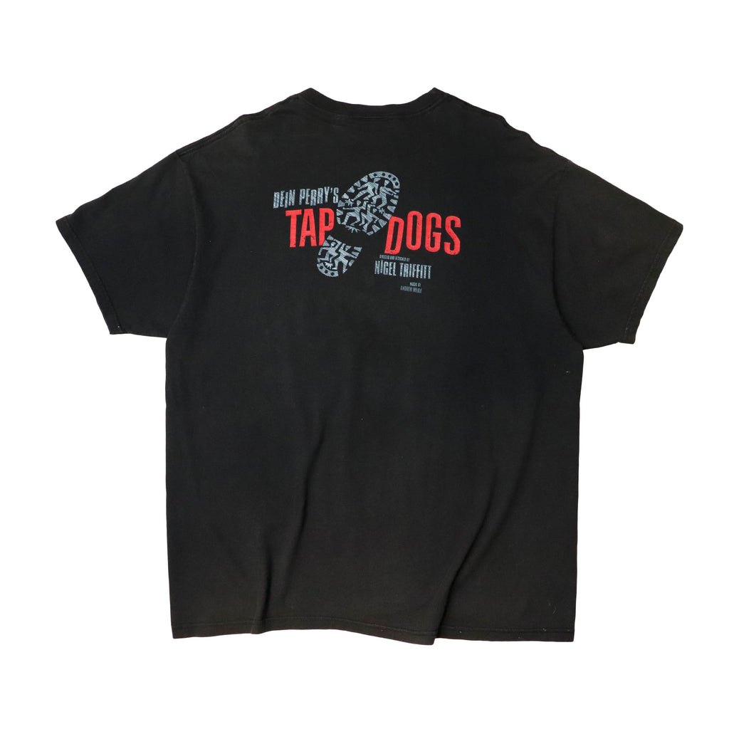Vintage Hanes Tap Dogs Musical Graphic T-Shirt Size XL 90s