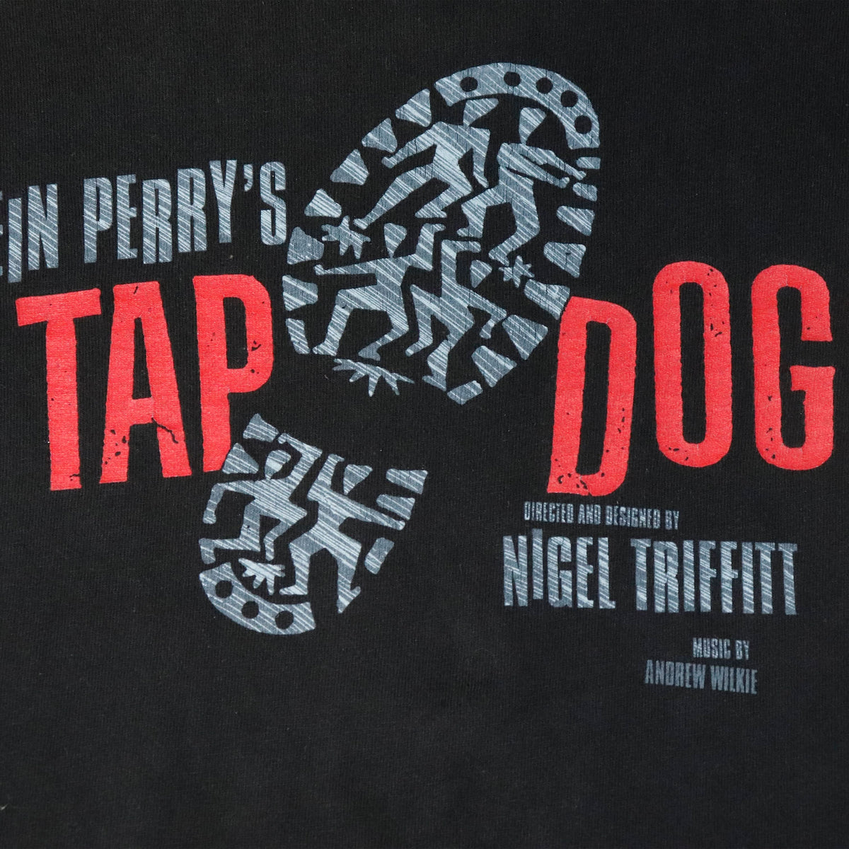Vintage Hanes Tap Dogs Musical Graphic T-Shirt Size XL 90s