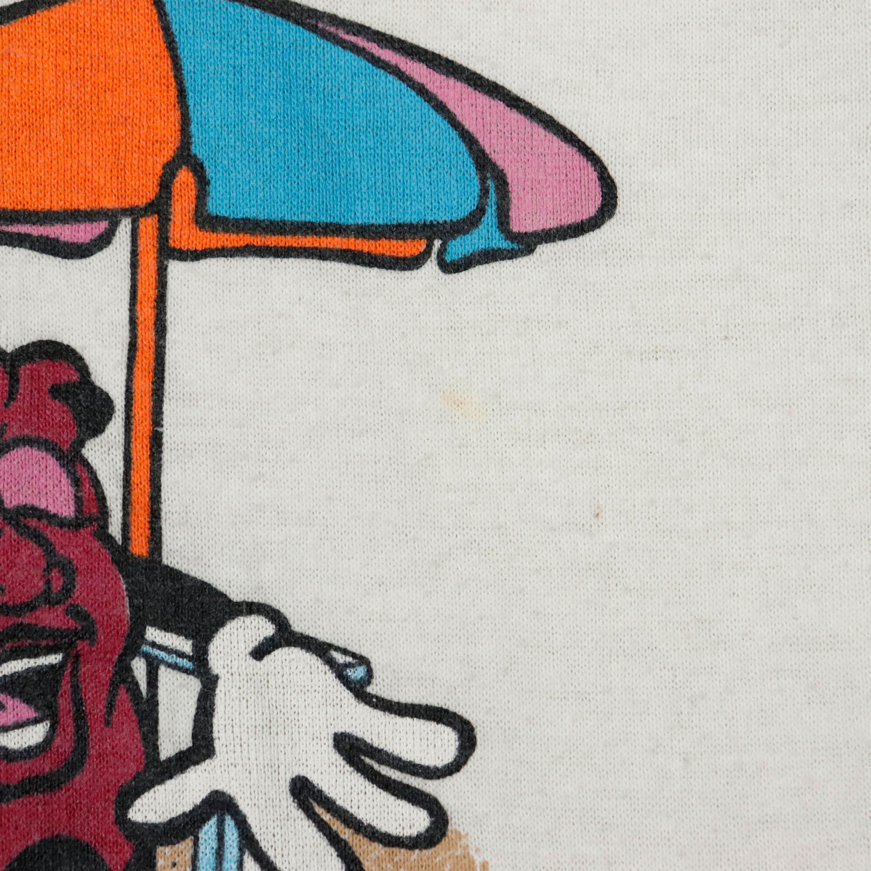 Vintage 1988 California Raisins Beach Graphic T-Shirt Size XL