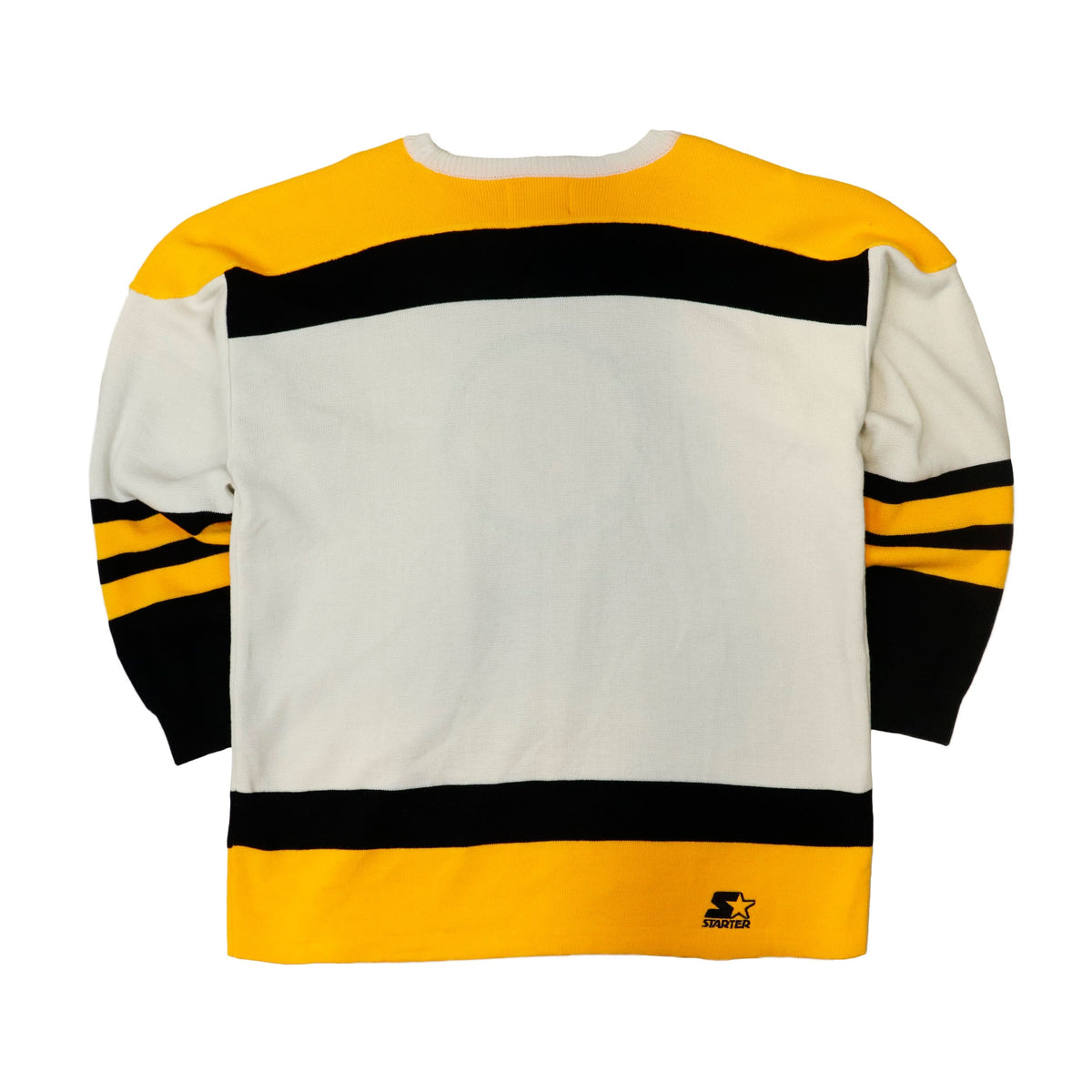 Vintage Starter Boston Bruins Hockey Knit Sweater Size XL 90s