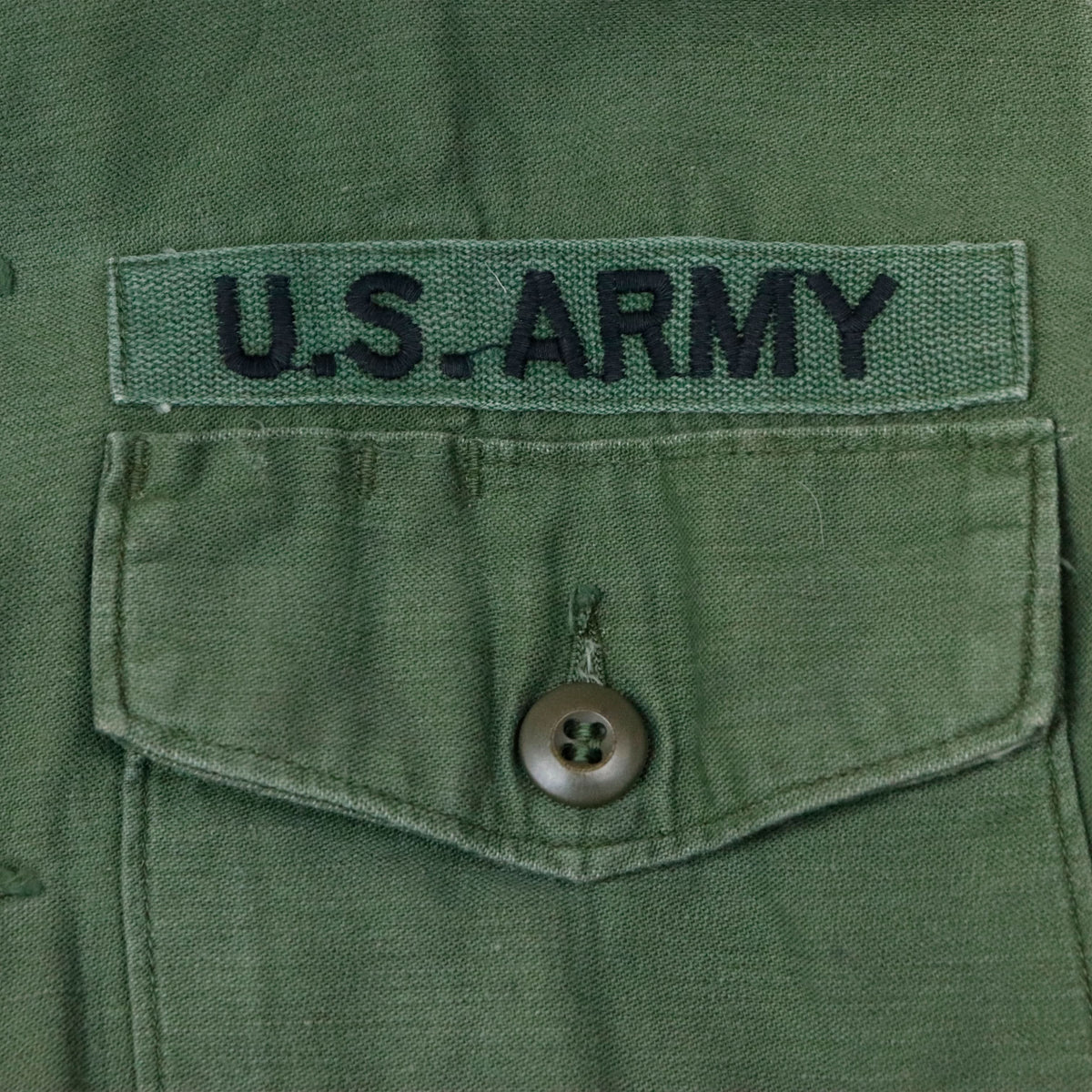 Vintage U.S. Army OG-107 Sateen Shirt Field Issue Size 15 1/2 x 33