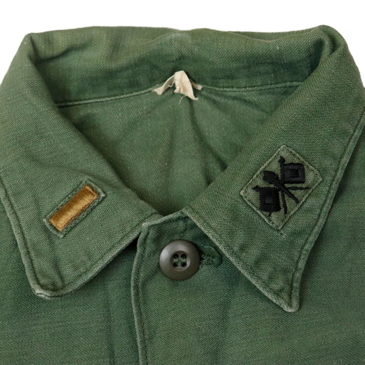 Vintage U.S. Army OG-107 Sateen Shirt Field Issue Size 15 1/2 x 33