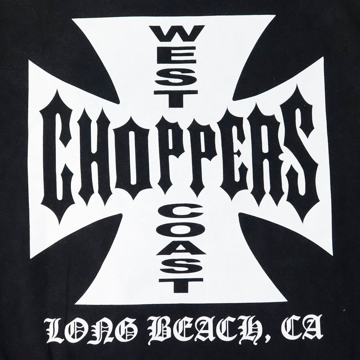 Vintage West Coast Choppers Cross Logo Black T-Shirt Size L