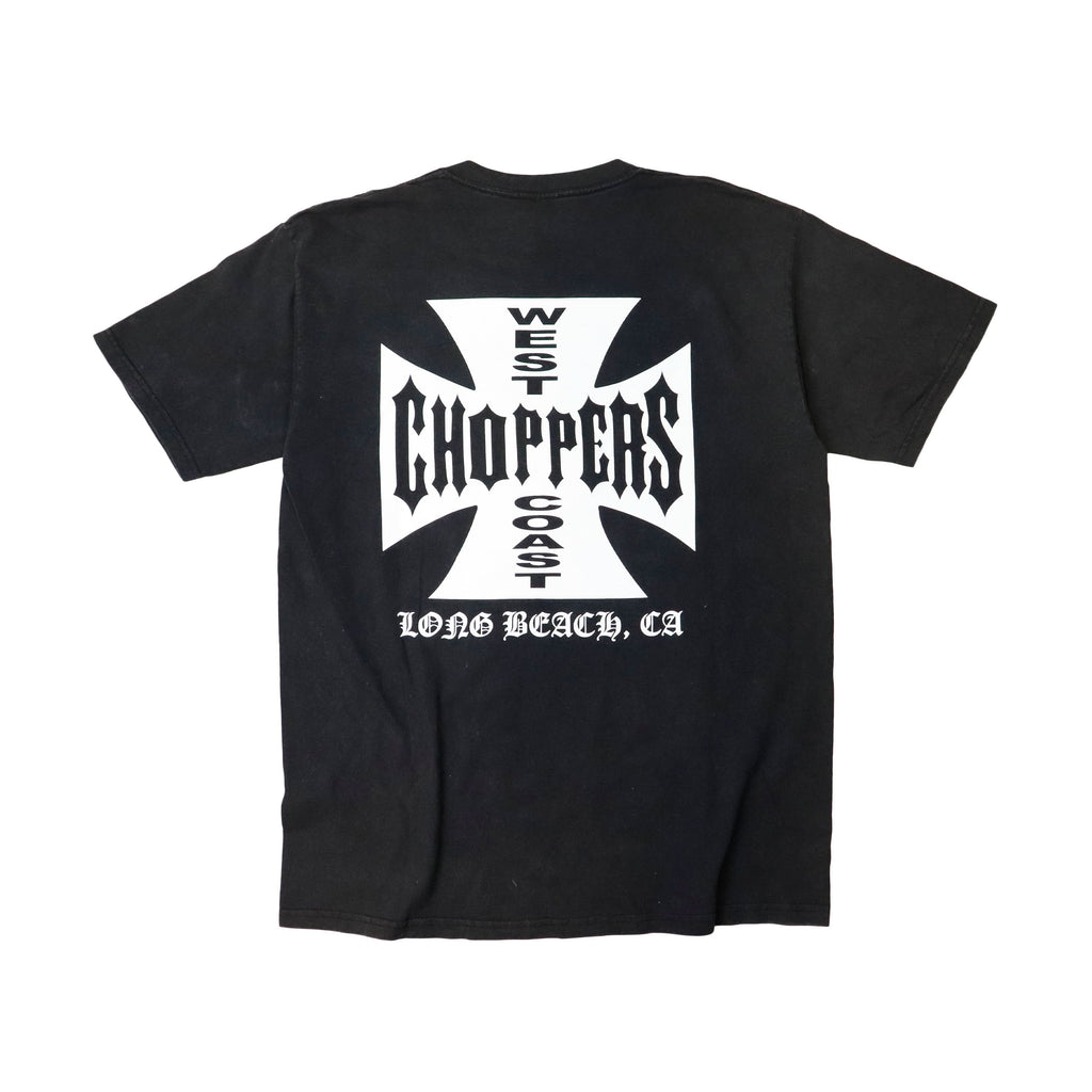 Vintage West Coast Choppers Cross Logo Black T-Shirt Size L