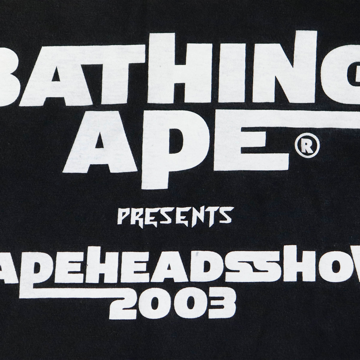 Vintage Bape Bapeheads Show 2003 Graphic T-Shirt Size XL