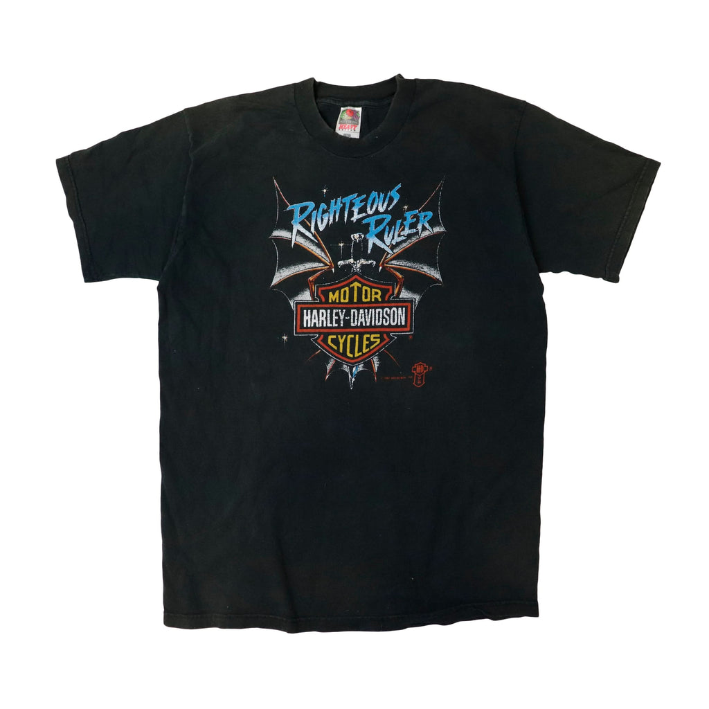 Vintage Harley-Davidson Righteous Ruler Graphic T-Shirt Size L 90s