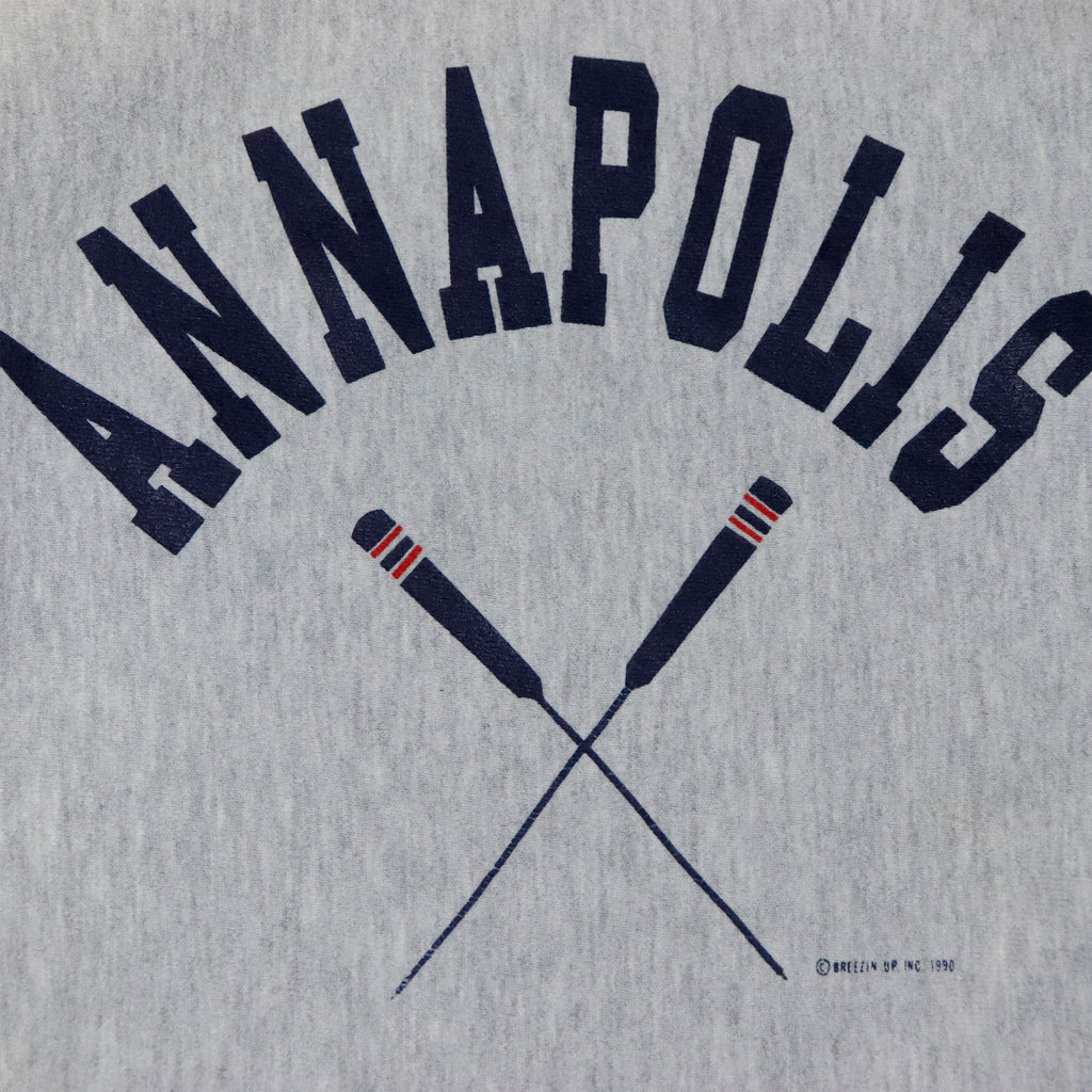 Vintage 1990 Champion Annapolis Reverse Weave Sweatshirt Size XXL