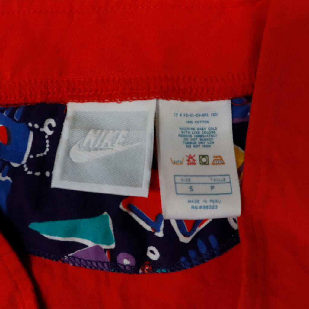 Vintage Deadstock 80s Nike Red Zip Front Jacket Size S