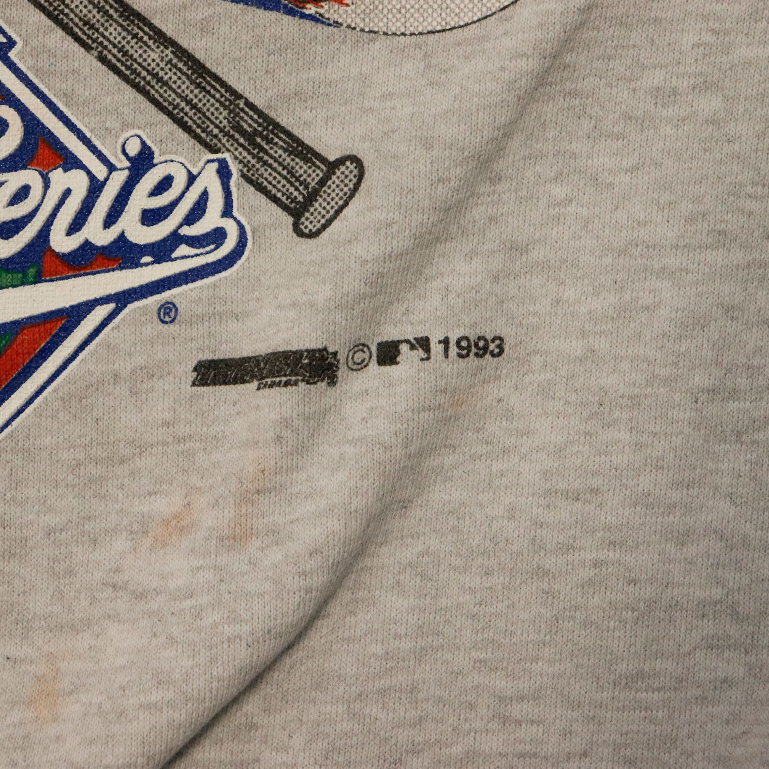 Vintage 1993 Tultex Toronto Blue Jays World Series Champs Sweatshirt Size XL
