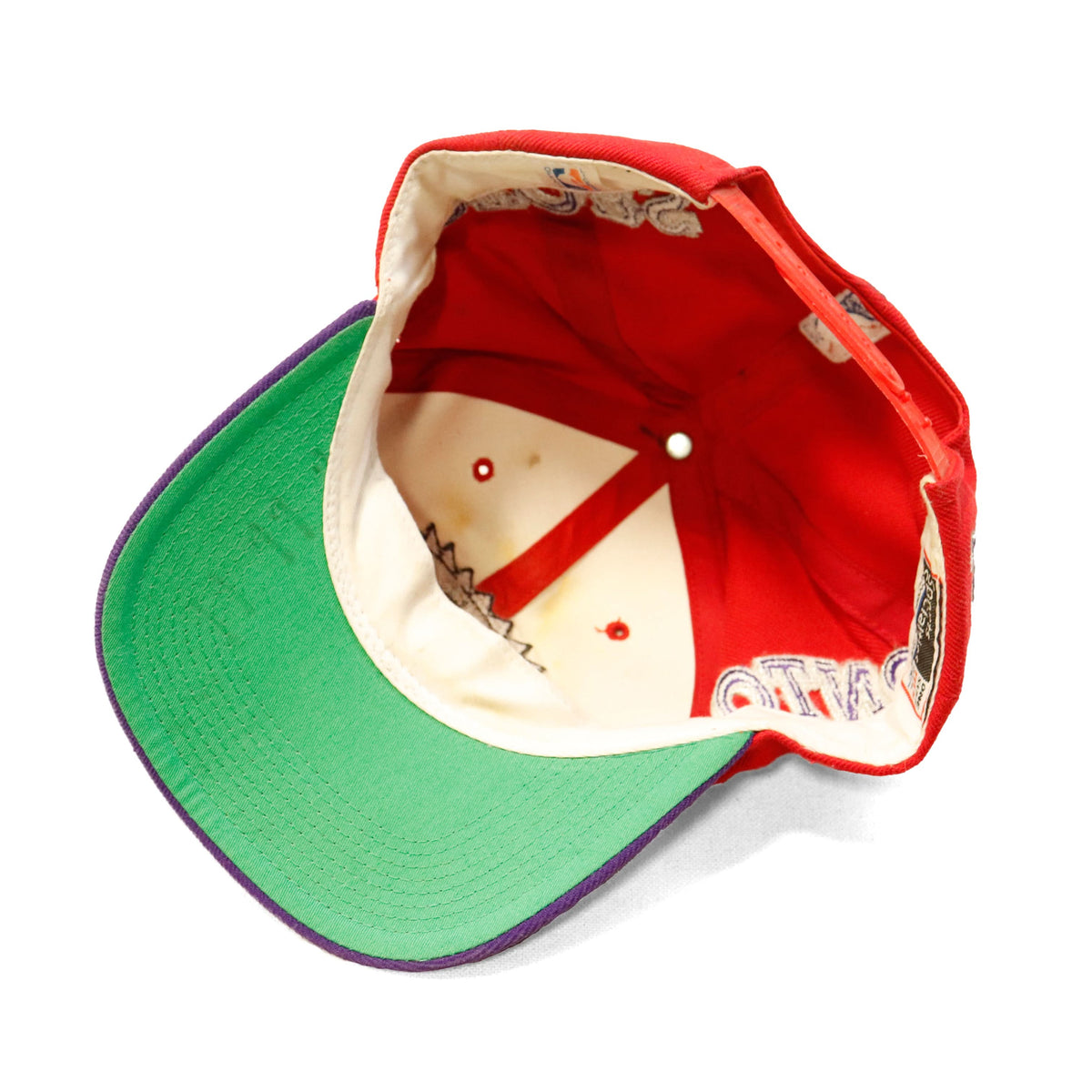 Vintage Toronto Raptors Script Logo Snapback Hat Size One Size