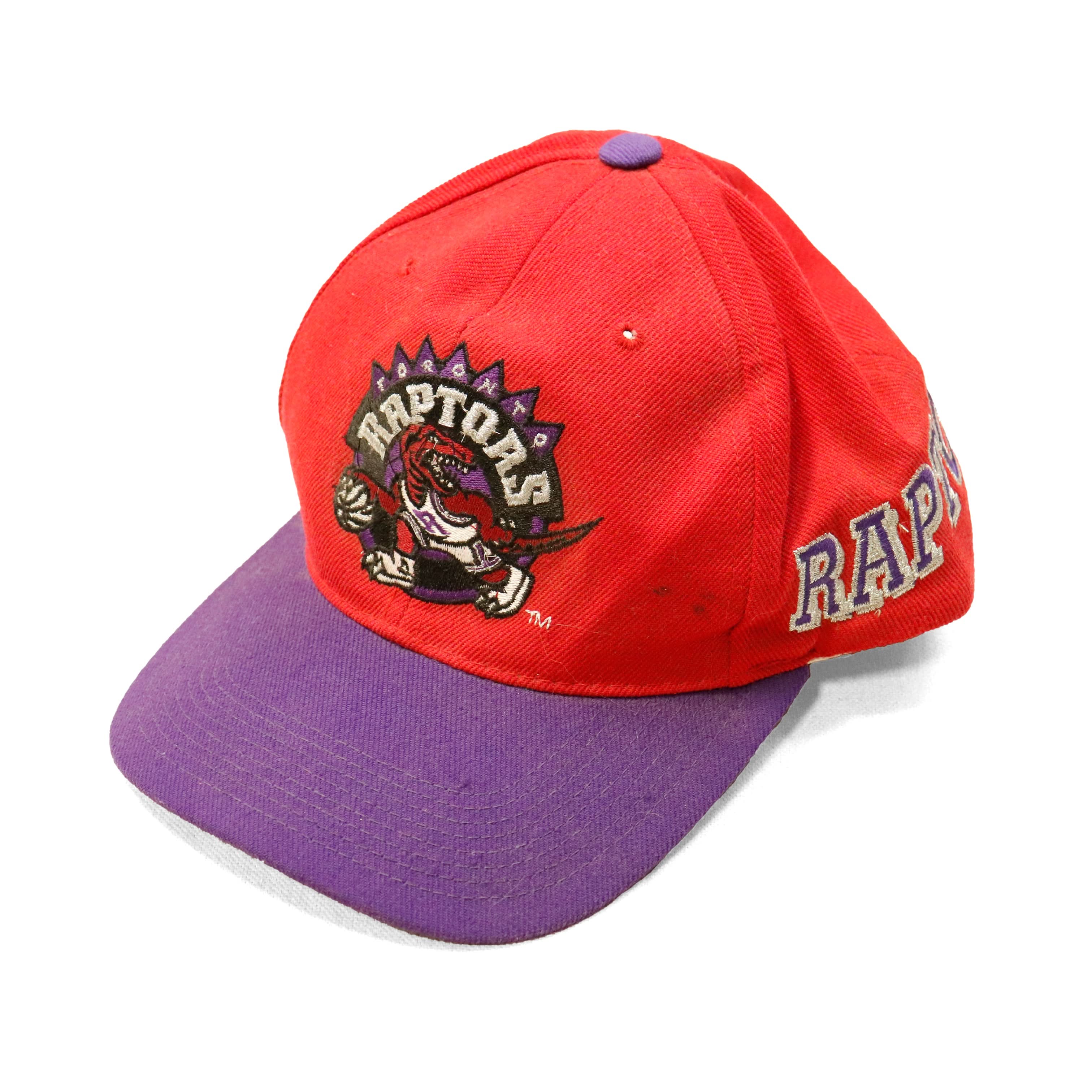 Vintage Toronto Raptors Script Logo Snapback Hat Size One Size