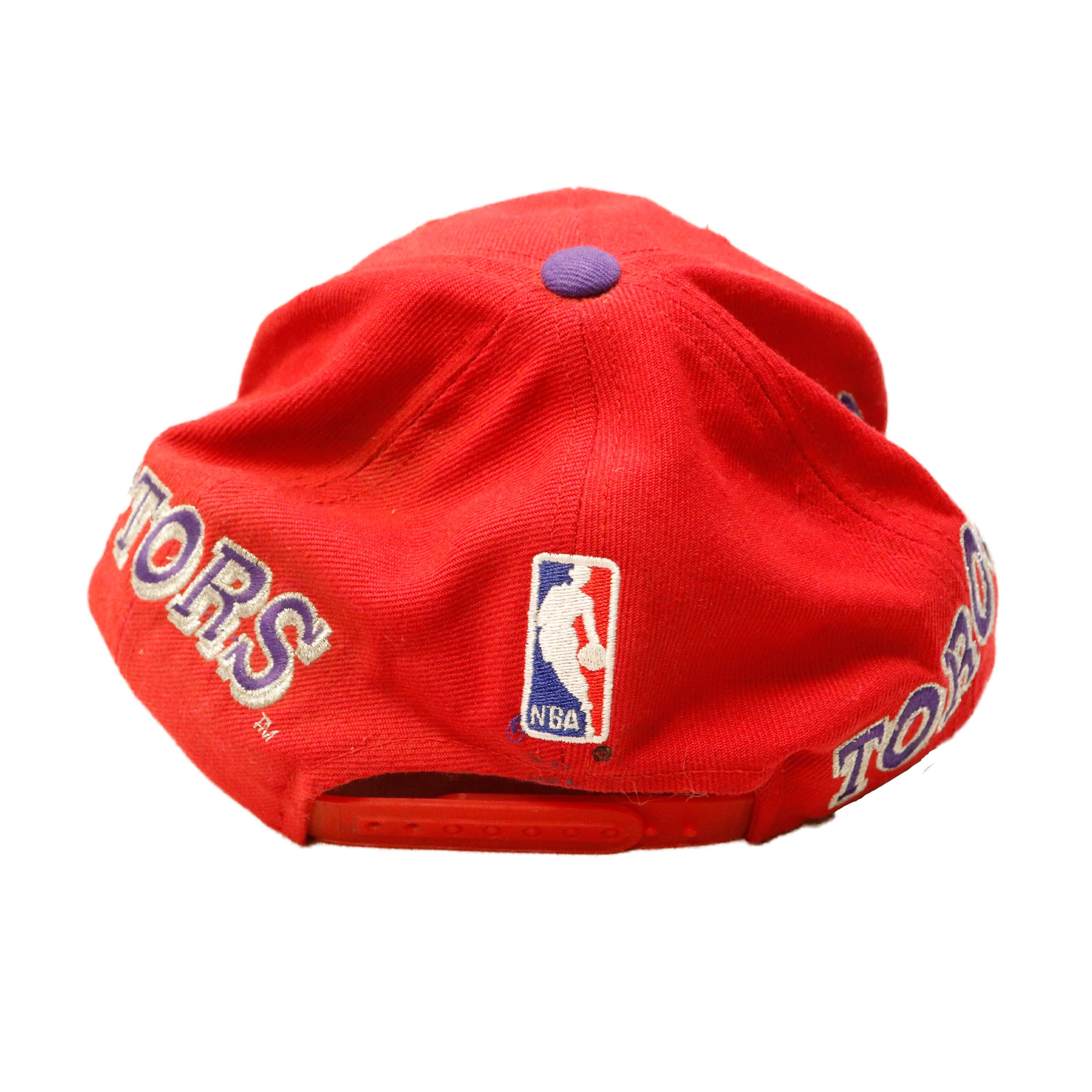 Vintage Toronto Raptors Script Logo Snapback Hat Size One Size