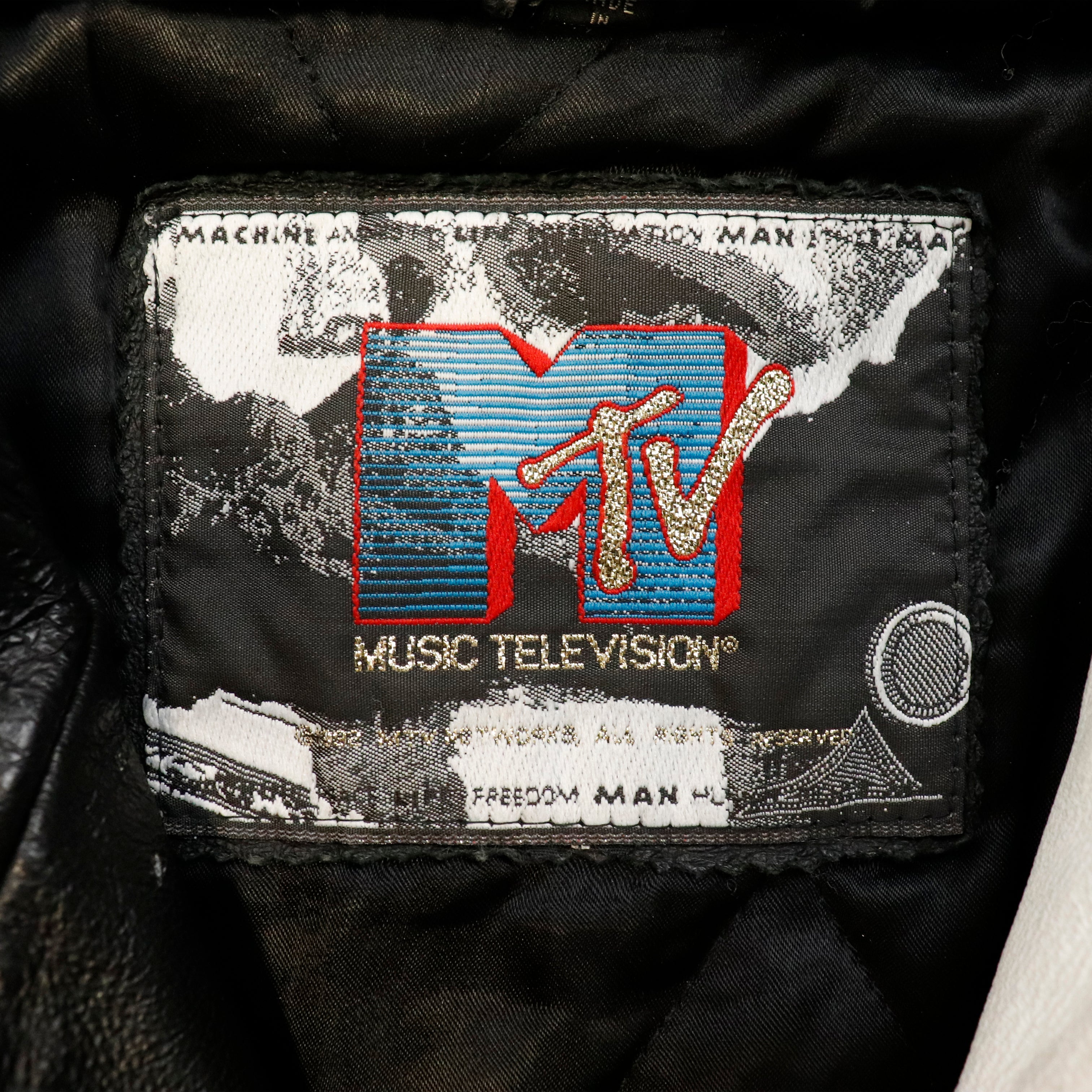 Vintage 1992 YO MTV Rap leather Hooded jacket Size XL RARE!