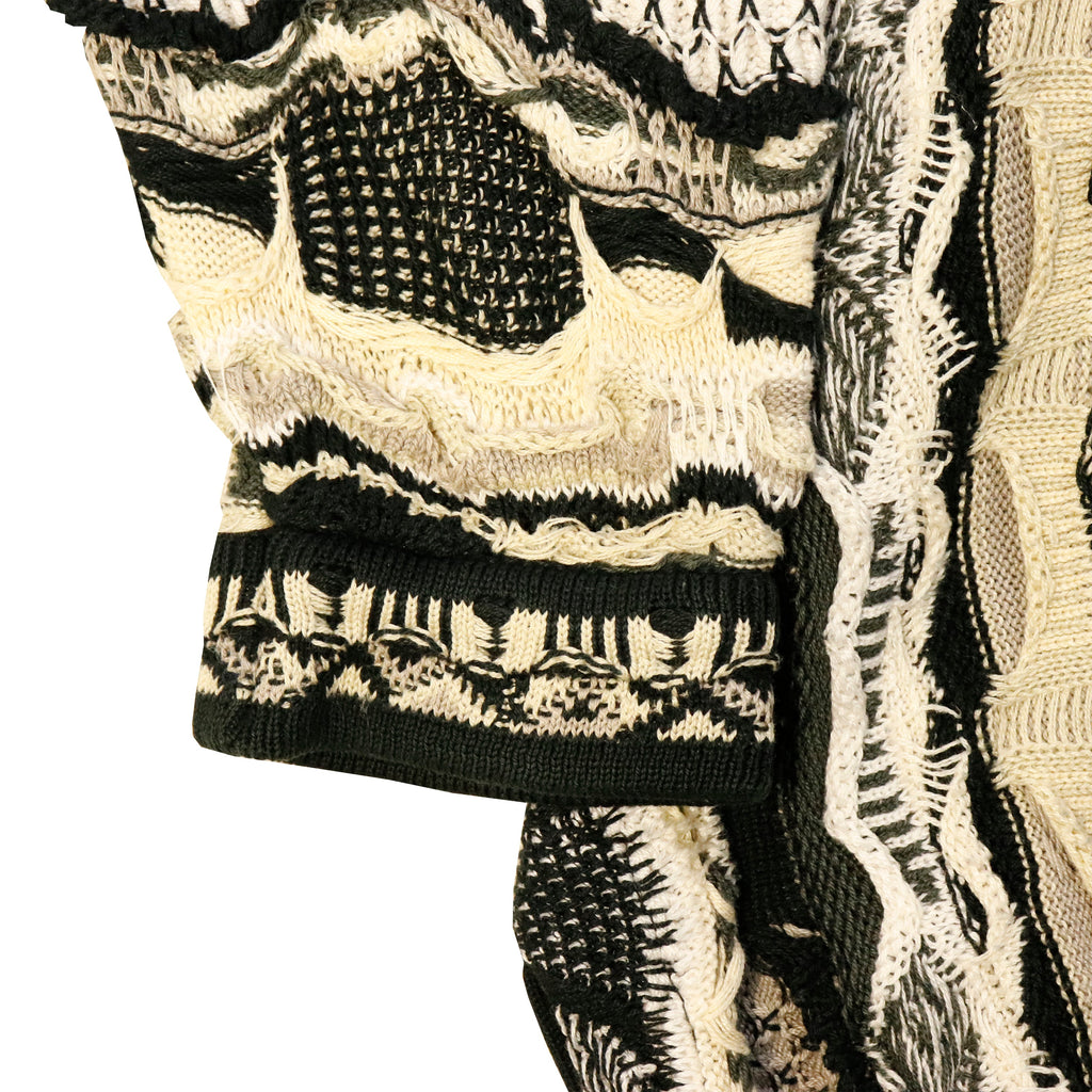 Vintage Coogi Textured 3D Knit Turtleneck Sweater Size L 90s