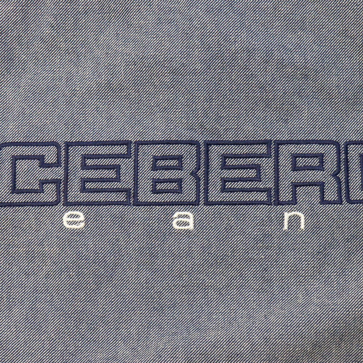 Vintage Iceberg Jeans Embroidered Logo Denim Jacket