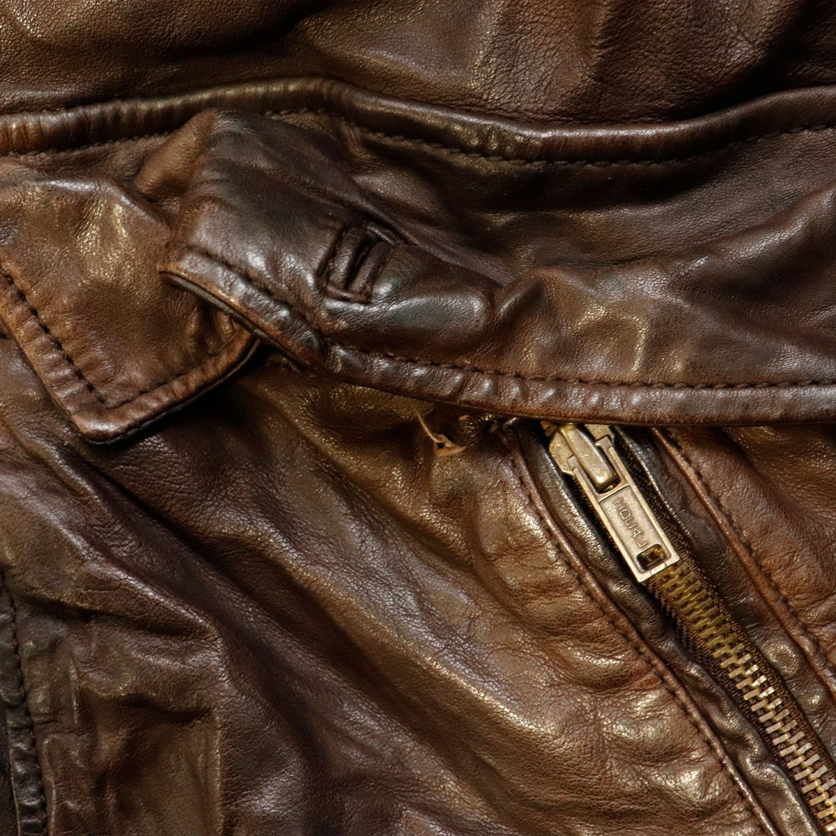 Vintage Diesel distressed leather jacket 90s designer rare
