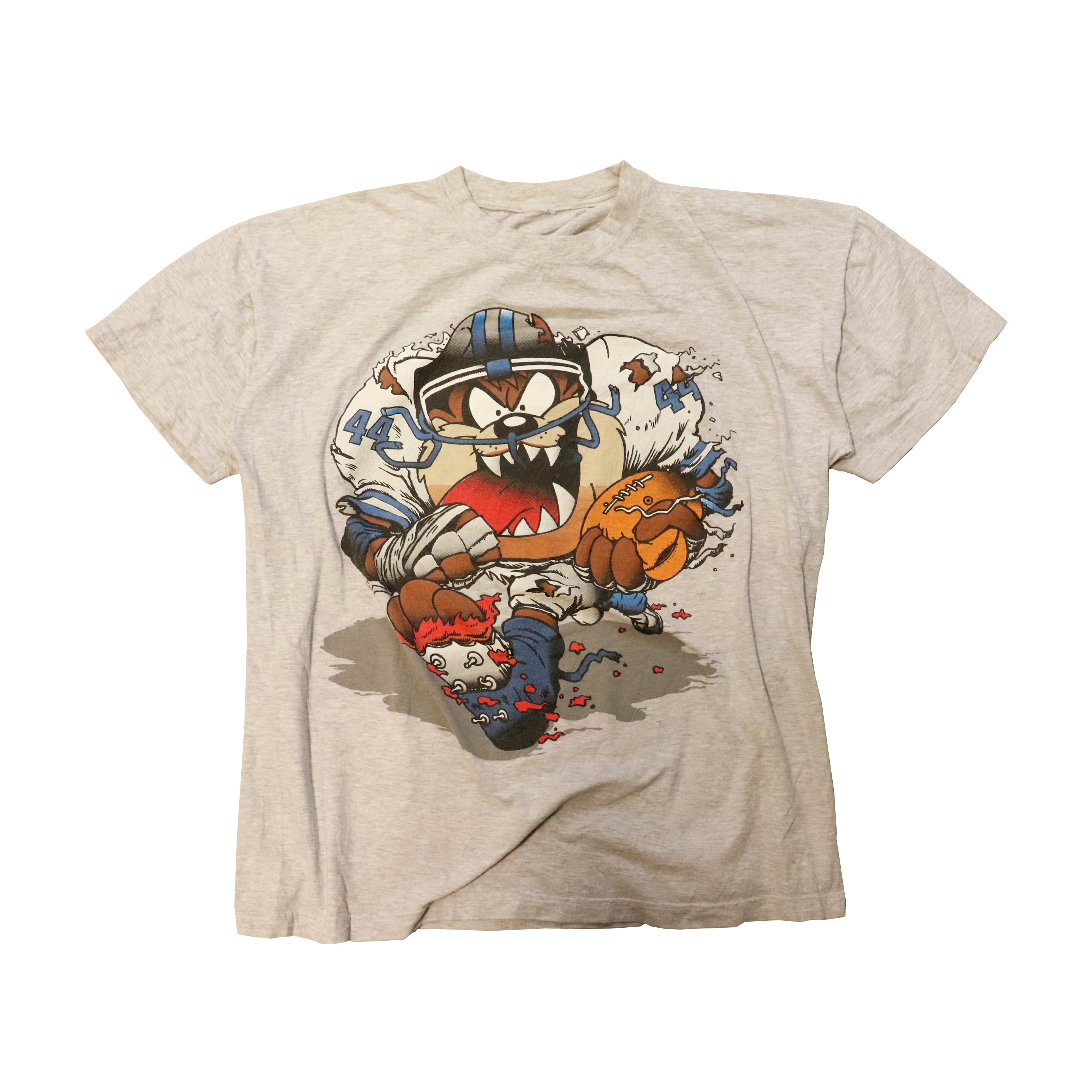 Vintage 1994 Taz football graphic T-Shirt Big Print